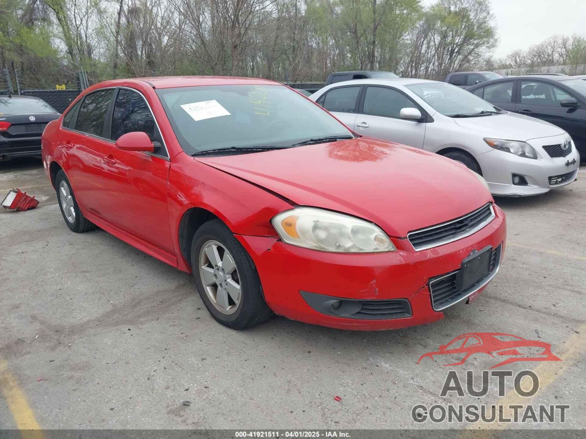 CHEVROLET IMPALA 2010 - 2G1WB5EN2A1167495