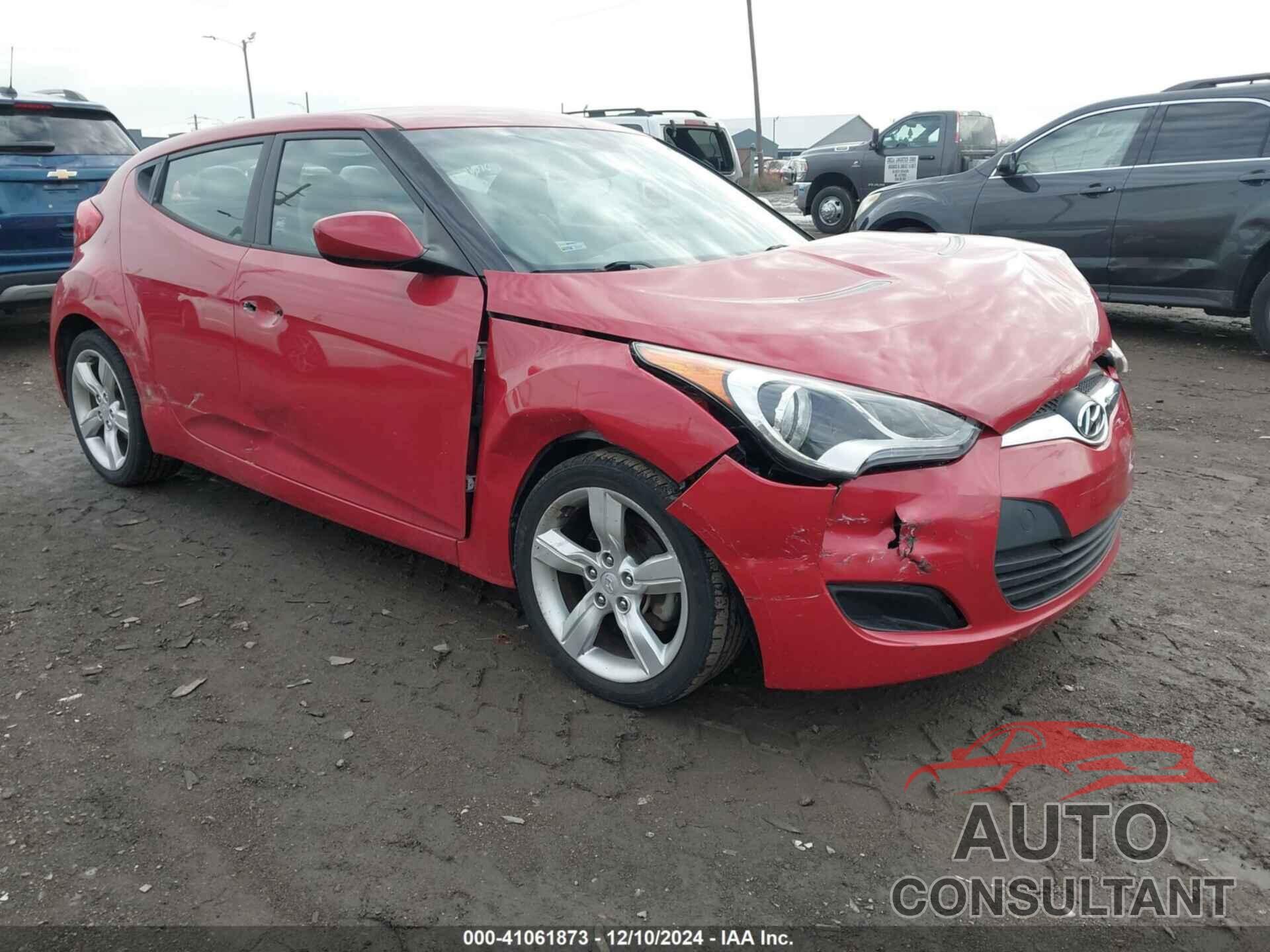 HYUNDAI VELOSTER 2013 - KMHTC6ADXDU149115