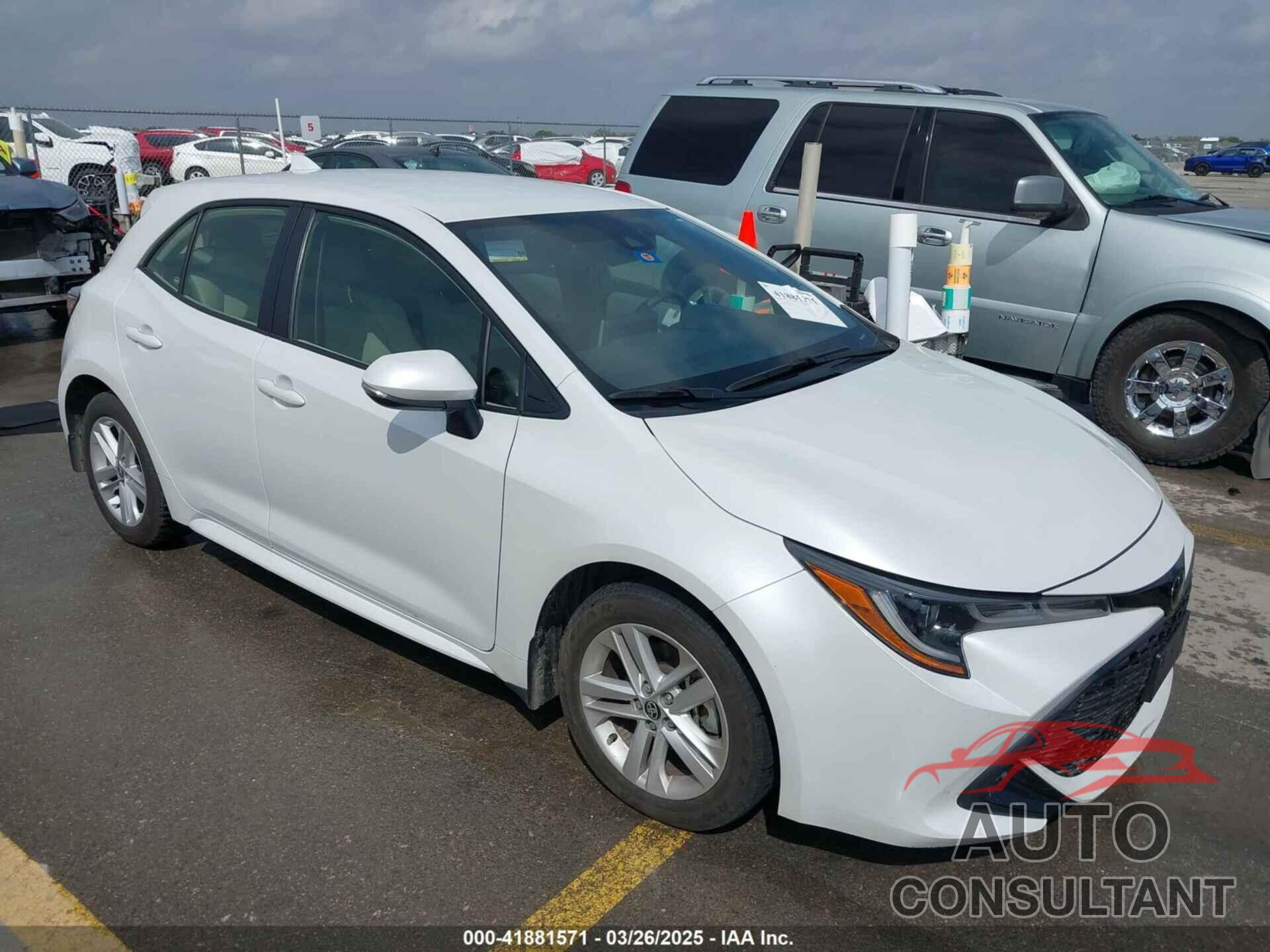 TOYOTA COROLLA 2022 - JTNB4MBE5N3188805