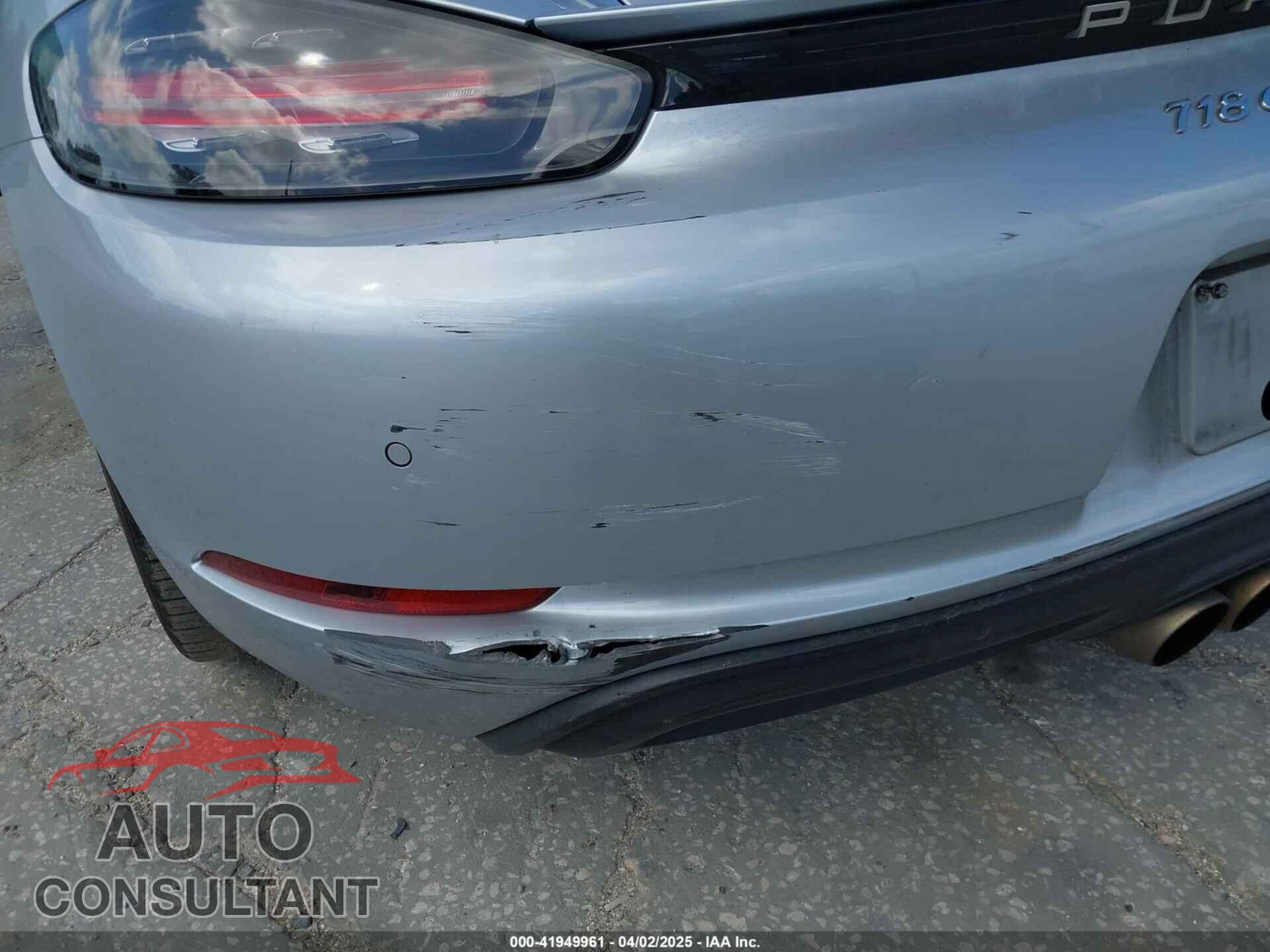 PORSCHE 718 CAYMAN 2017 - WP0AB2A87HS285634