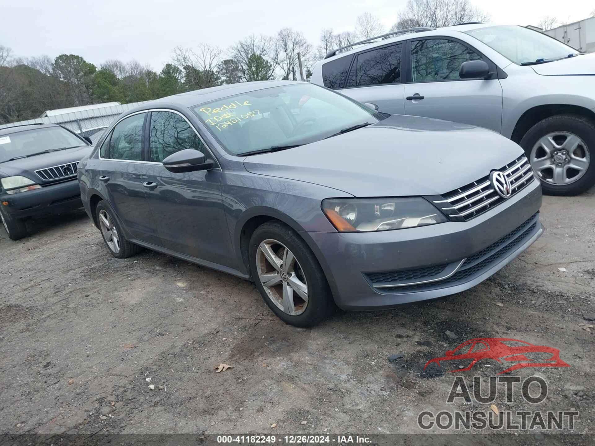 VOLKSWAGEN PASSAT 2012 - 1VWBN7A35CC106603