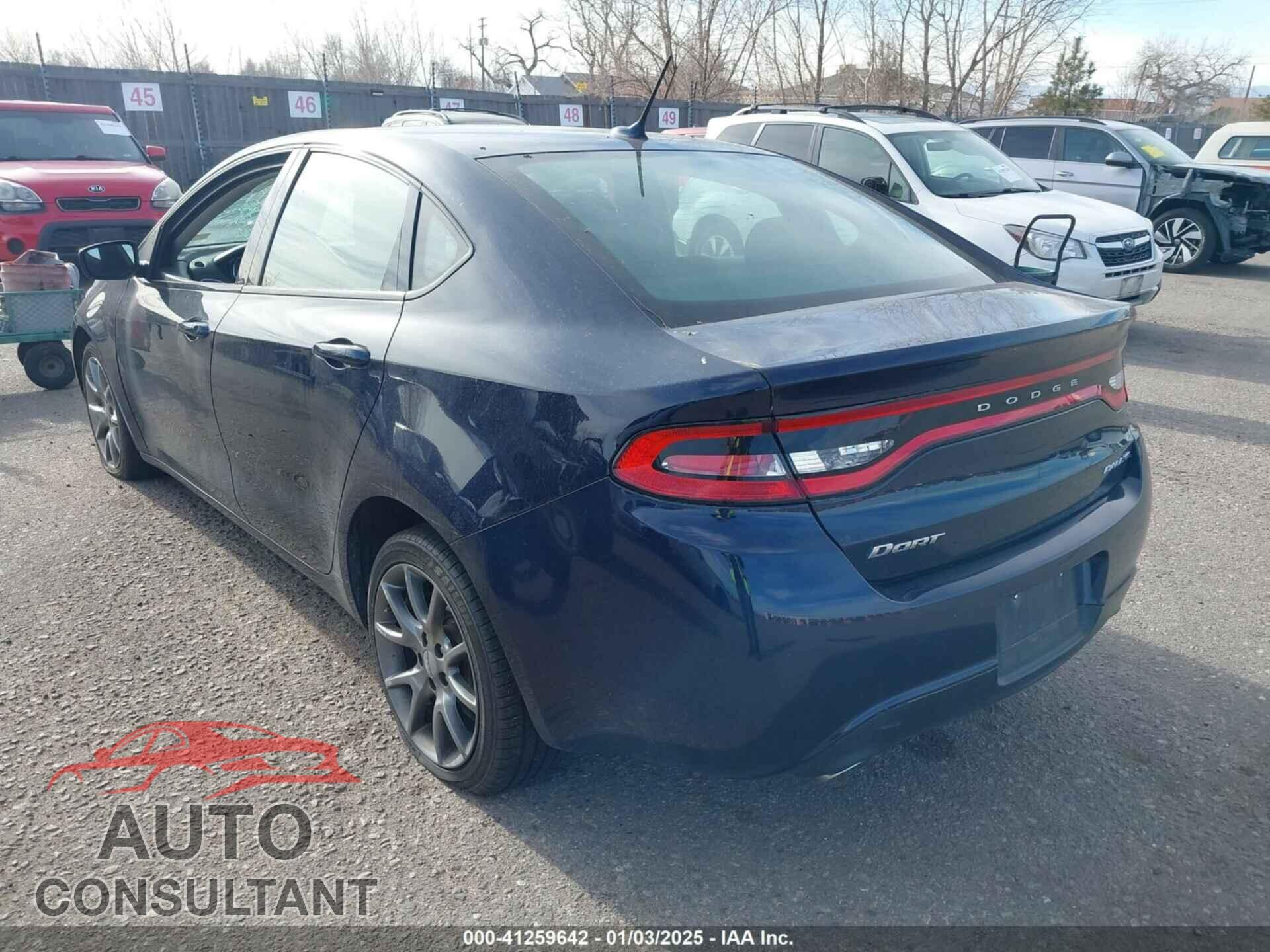 DODGE DART 2013 - 1C3CDFBA7DD329016