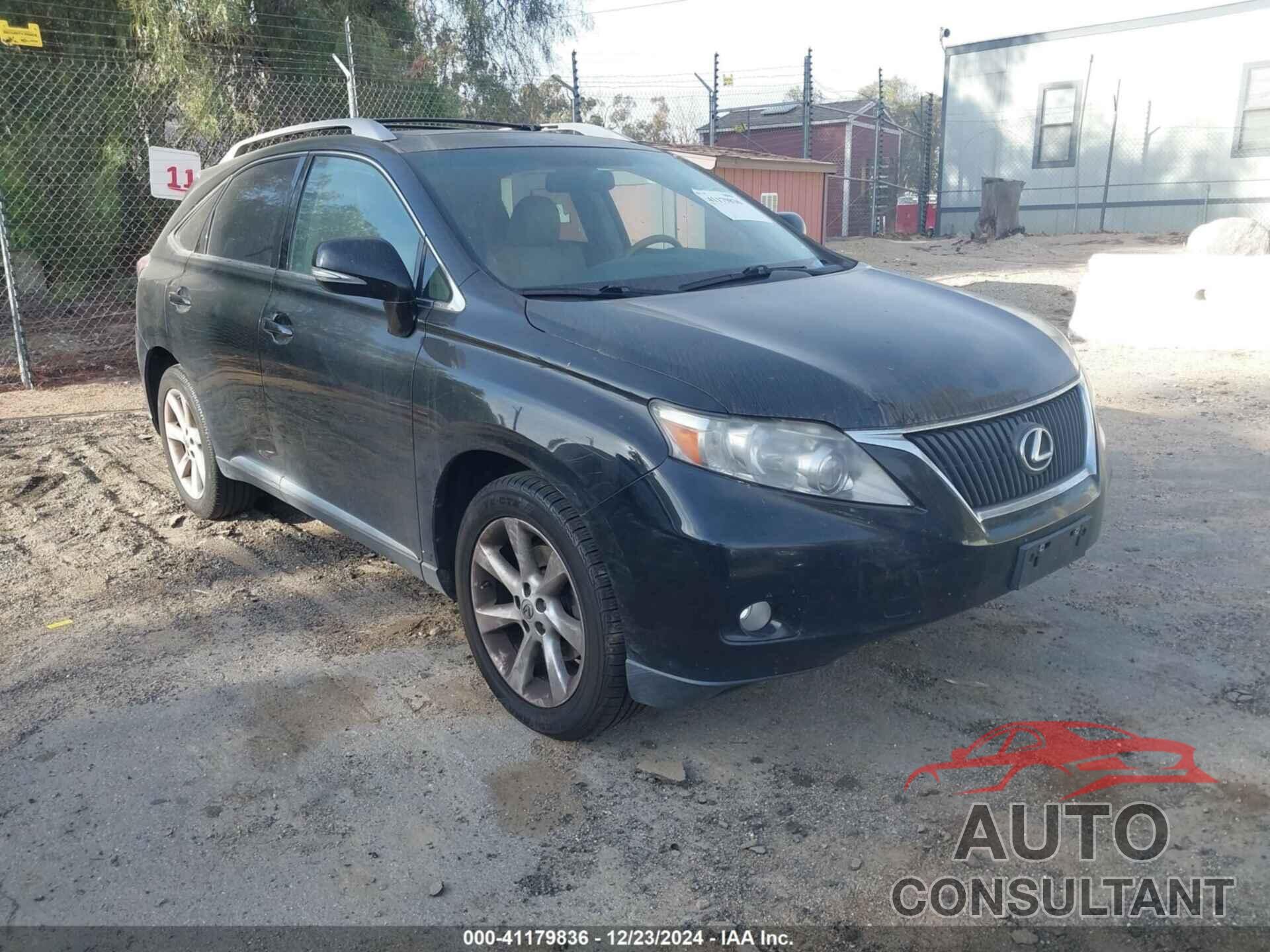 LEXUS RX 350 2010 - 2T2ZK1BA1AC026154