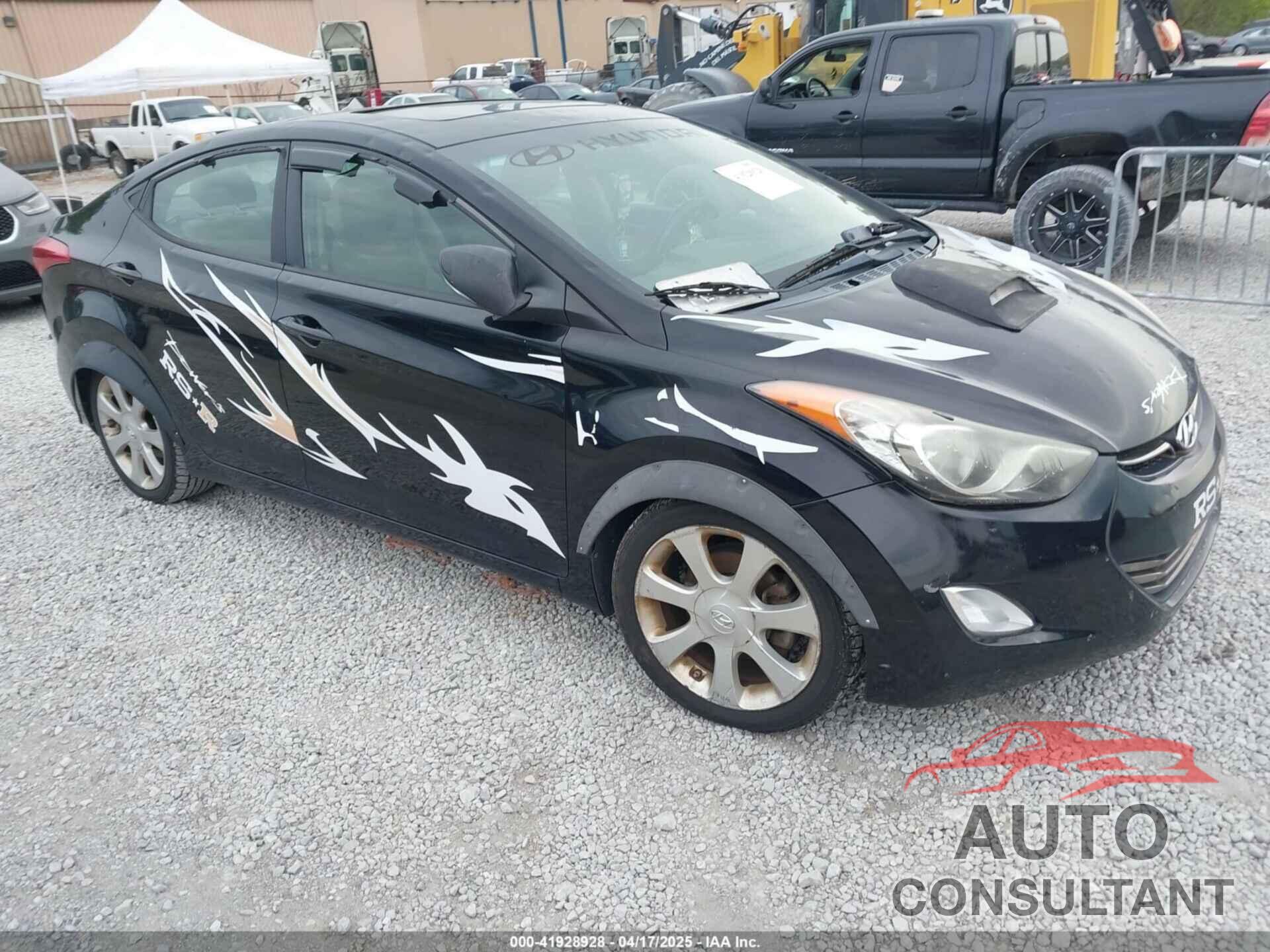 HYUNDAI ELANTRA 2013 - KMHDH4AE6DU487937