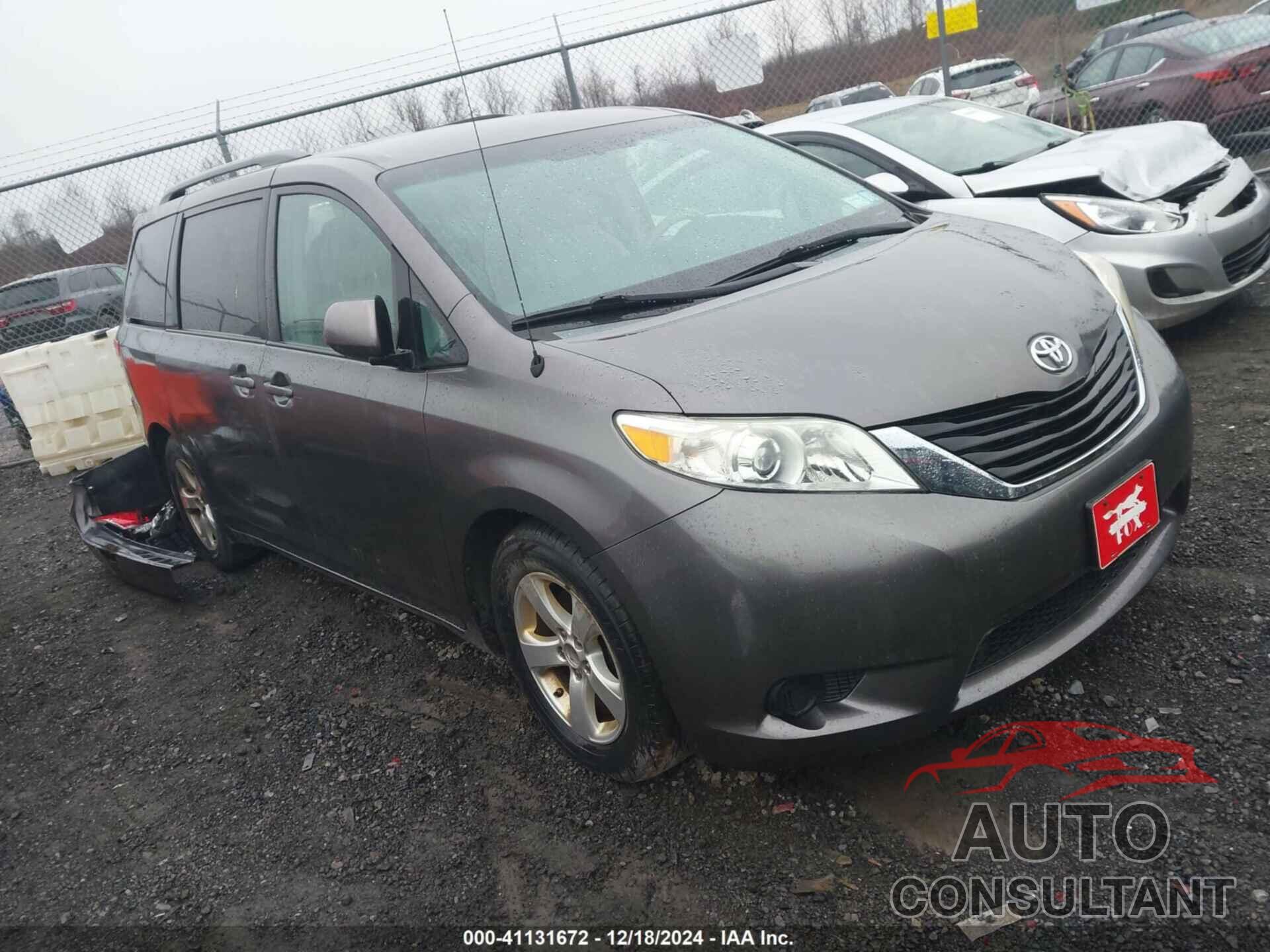 TOYOTA SIENNA 2012 - 5TDKK3DC0CS264054