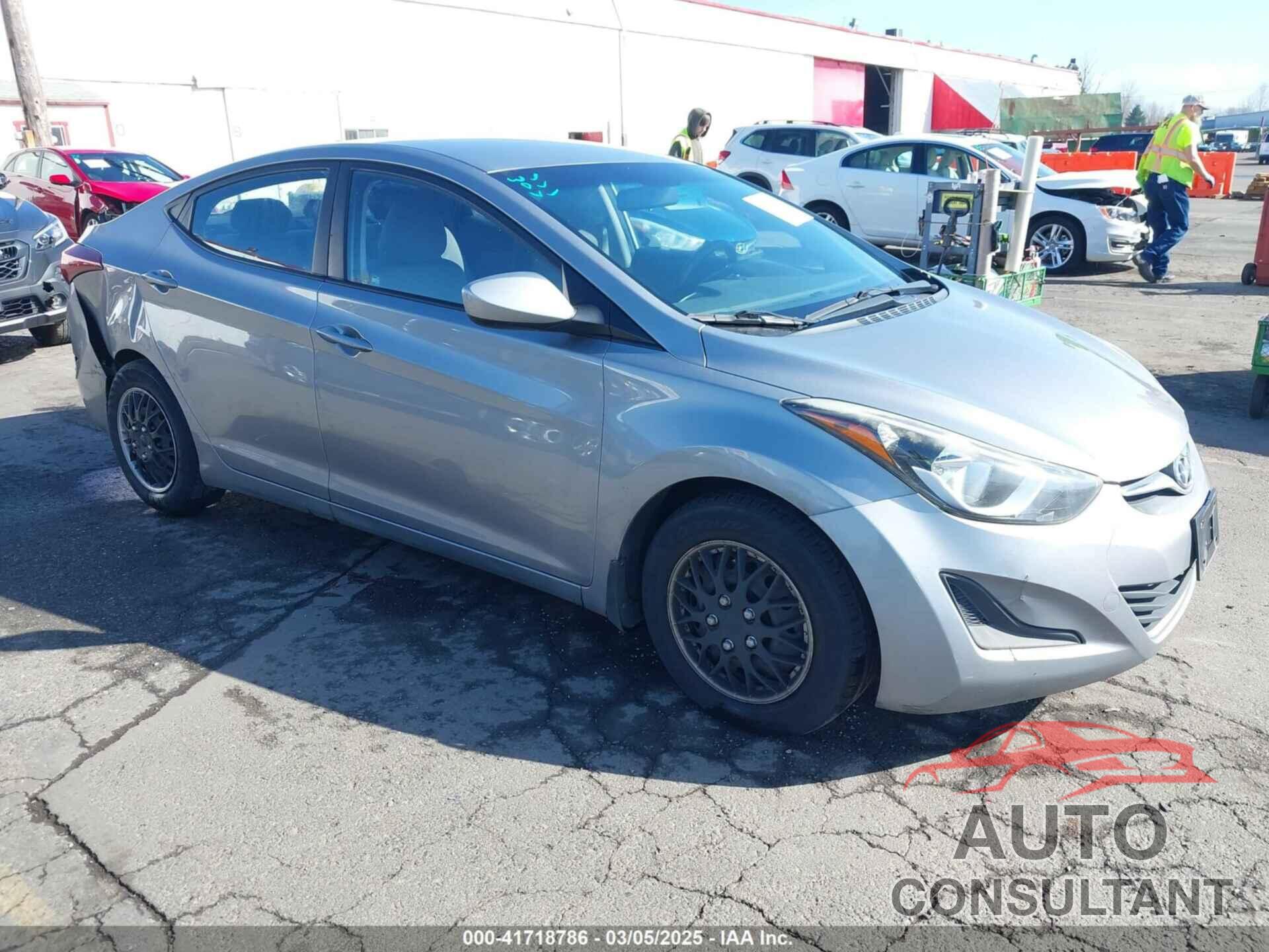 HYUNDAI ELANTRA 2016 - KMHDH4AE9GU476404