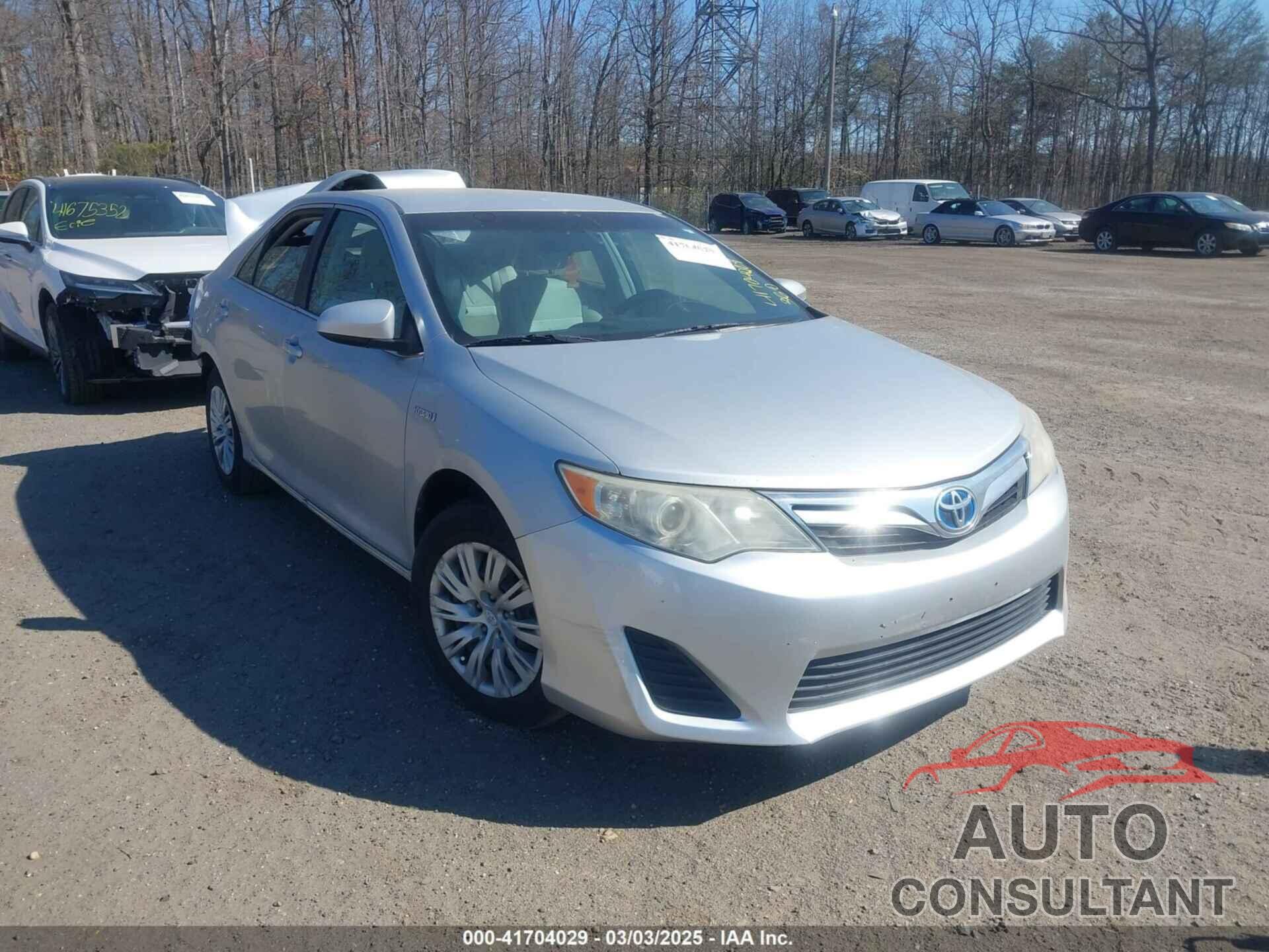 TOYOTA CAMRY HYBRID 2012 - 4T1BD1FK3CU037872