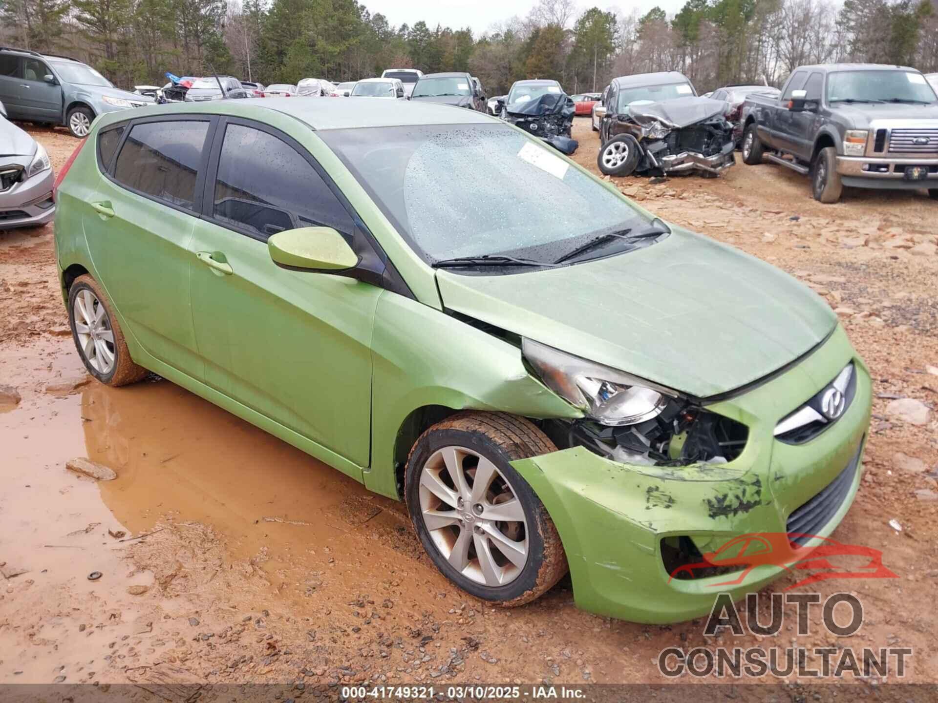 HYUNDAI ACCENT 2012 - KMHCU5AE8CU022927