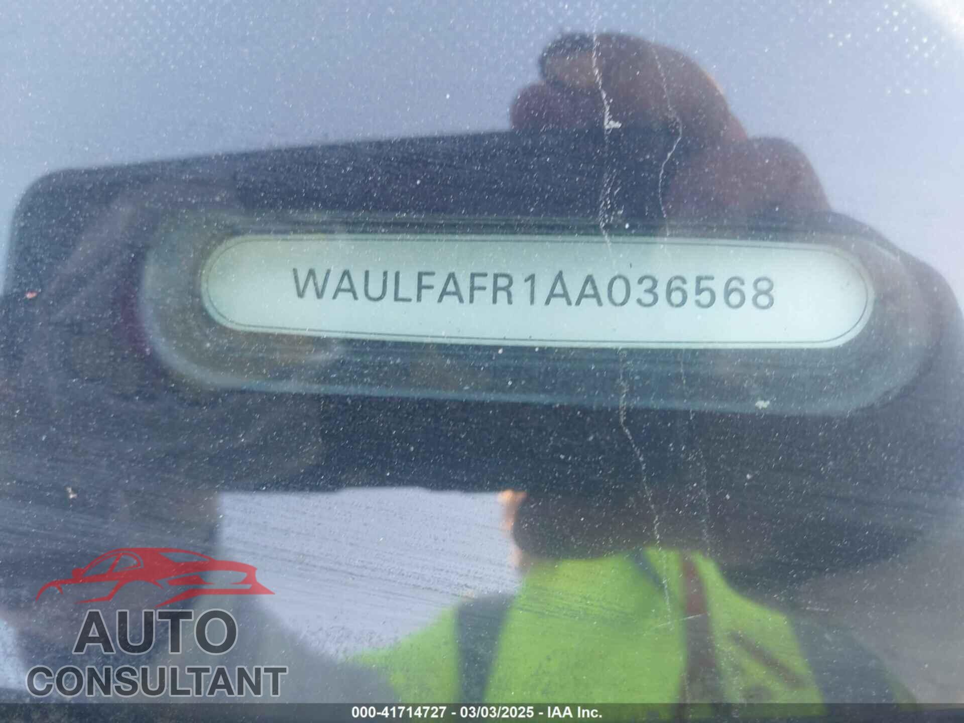 AUDI A5 2010 - WAULFAFR1AA036568