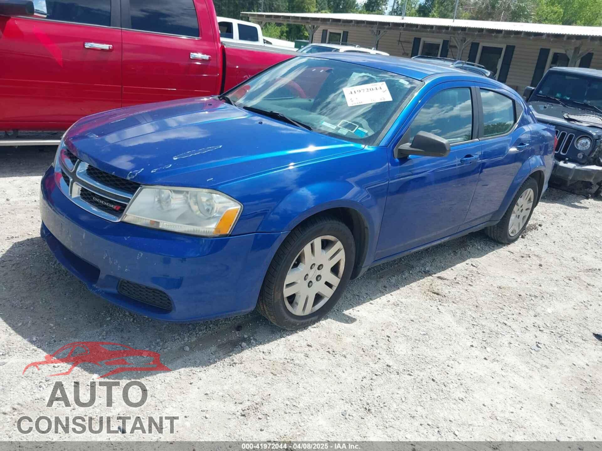 DODGE AVENGER 2013 - 1C3CDZAG6DN748118