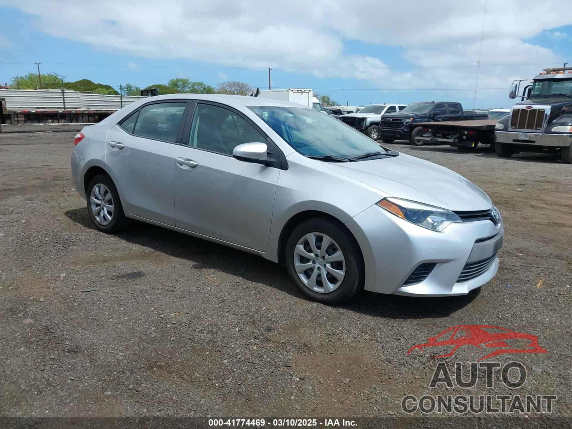 TOYOTA COROLLA 2014 - 5YFBURHE2EP044421