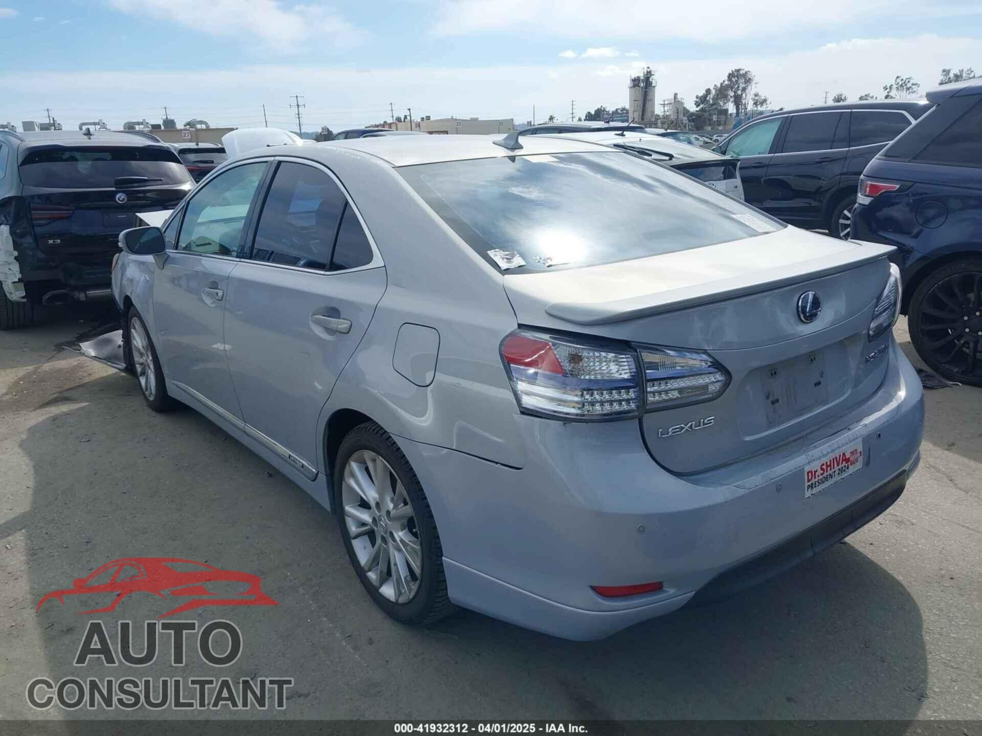 LEXUS HS 250H 2010 - JTHBB1BA6A2013077