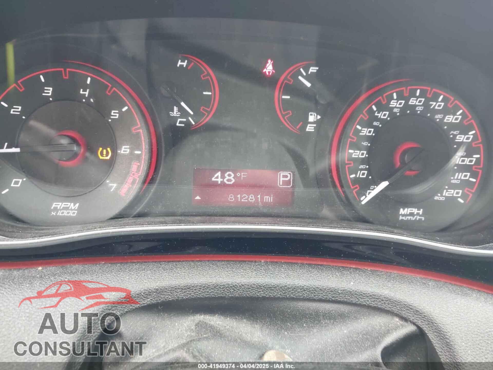 DODGE DART 2015 - 1C3CDFAA6FD301597