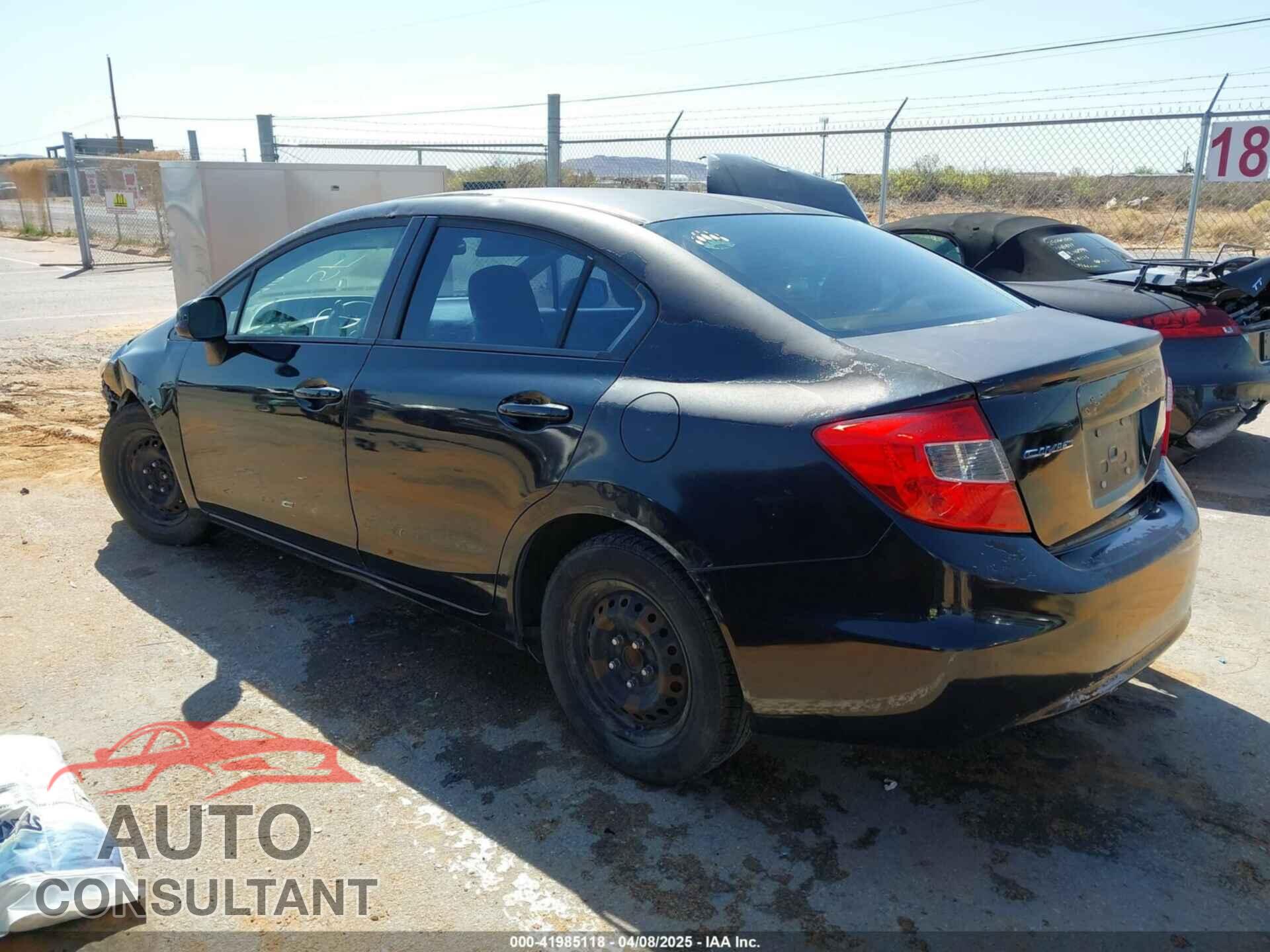 HONDA CIVIC 2012 - 2HGFB2F54CH593236
