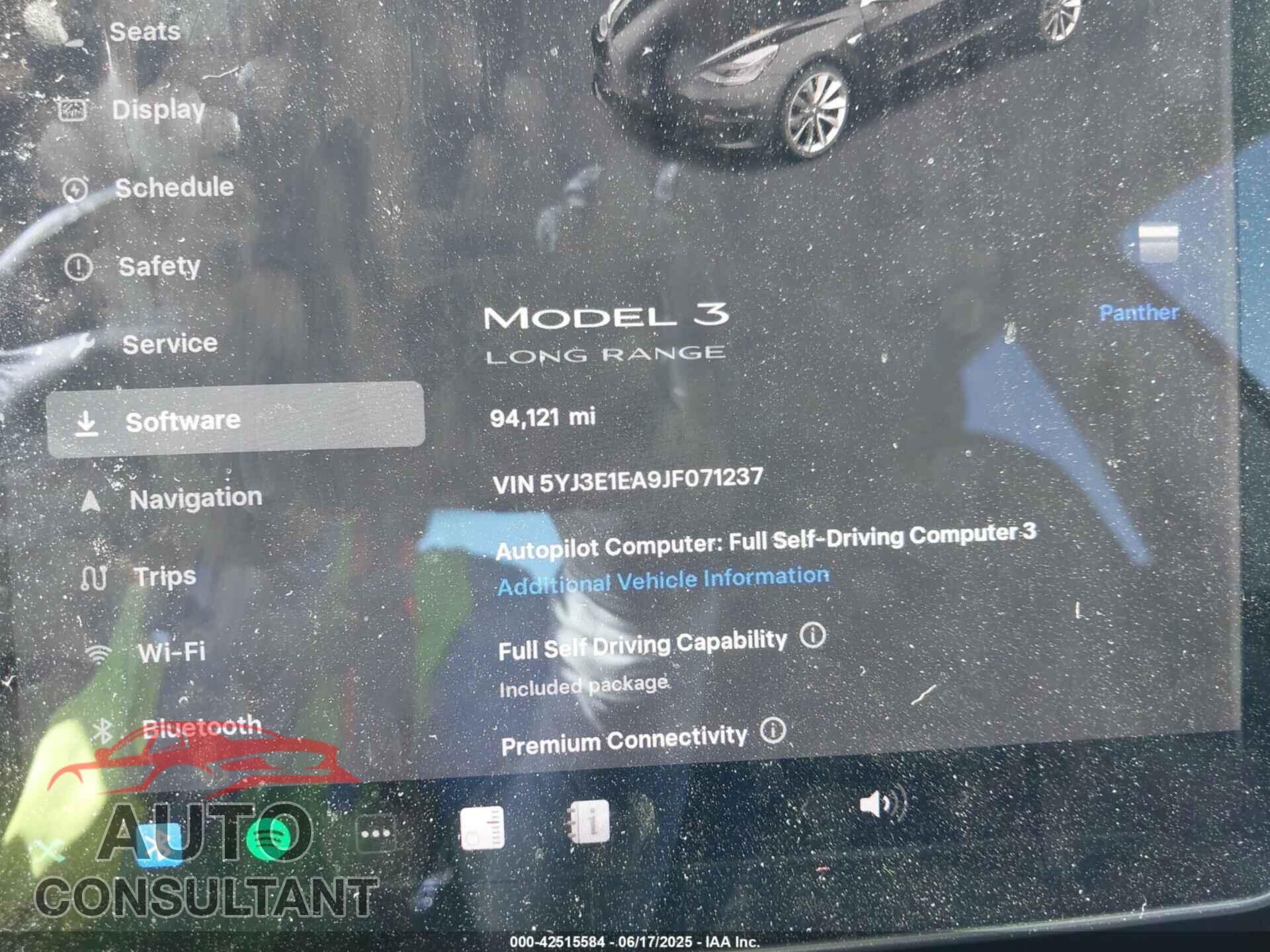 TESLA MODEL 3 2018 - 5YJ3E1EA9JF071237