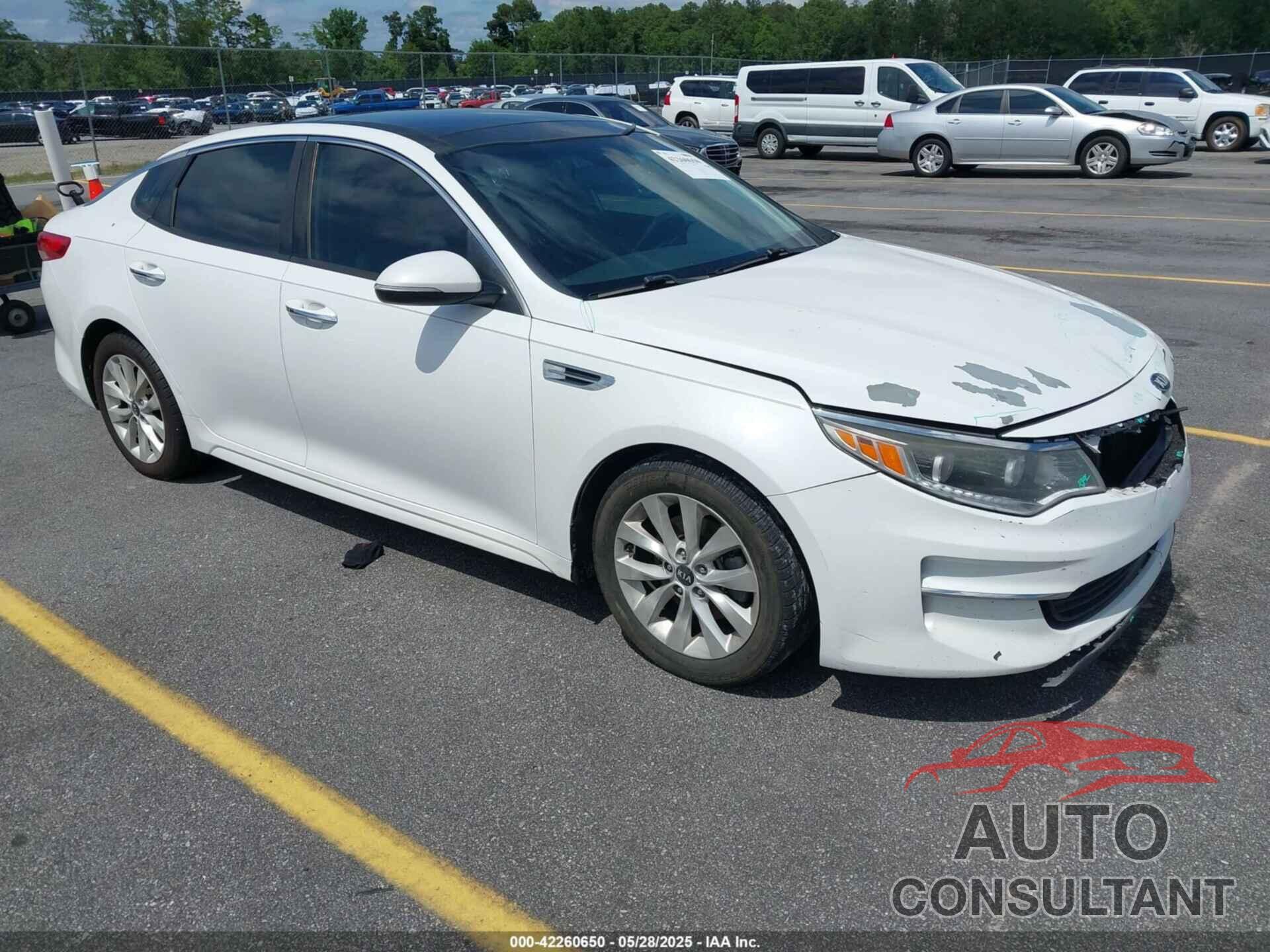 KIA OPTIMA 2016 - 5XXGU4L35GG013013
