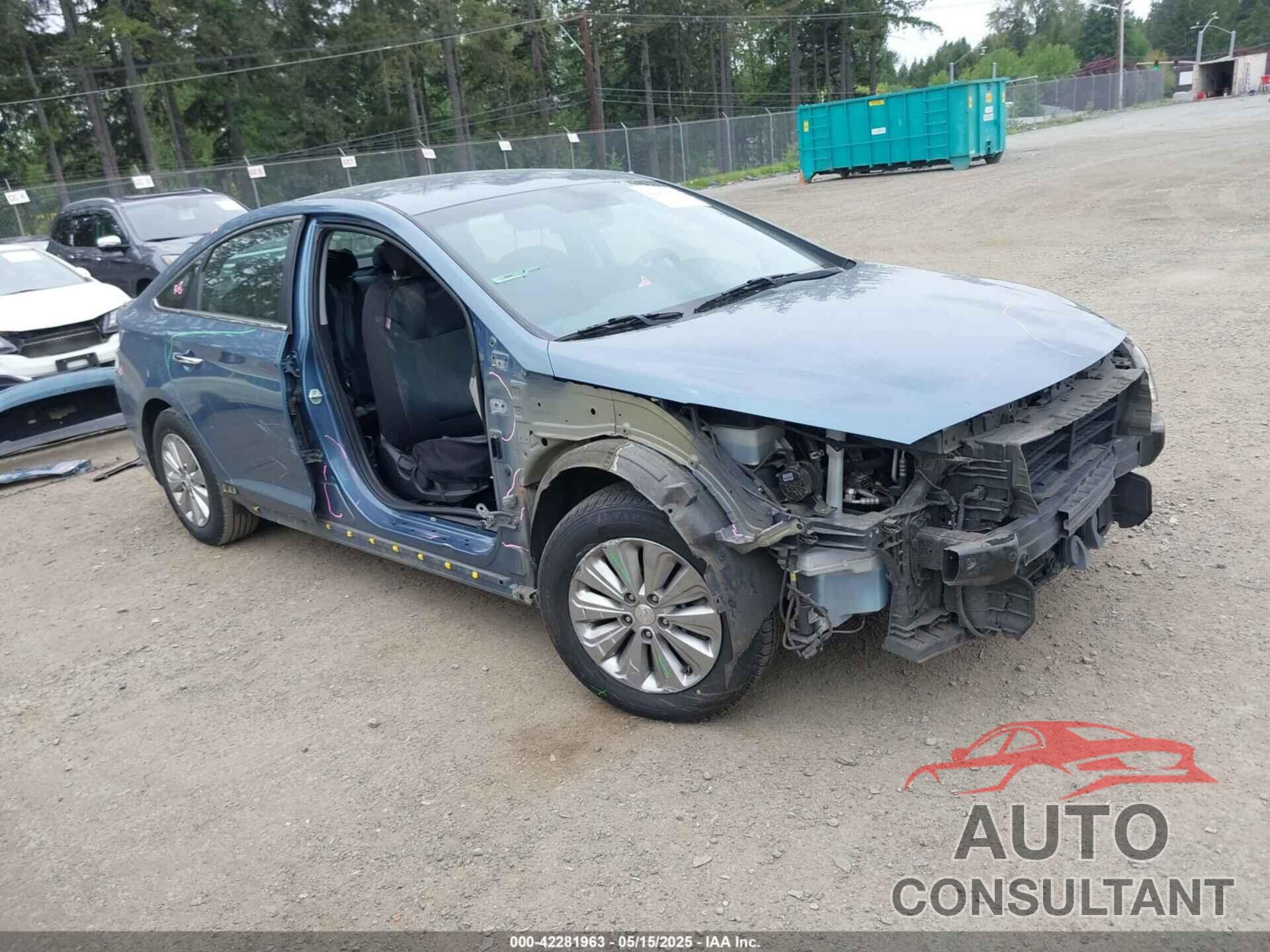 HYUNDAI SONATA HYBRID 2016 - KMHE24L17GA032505