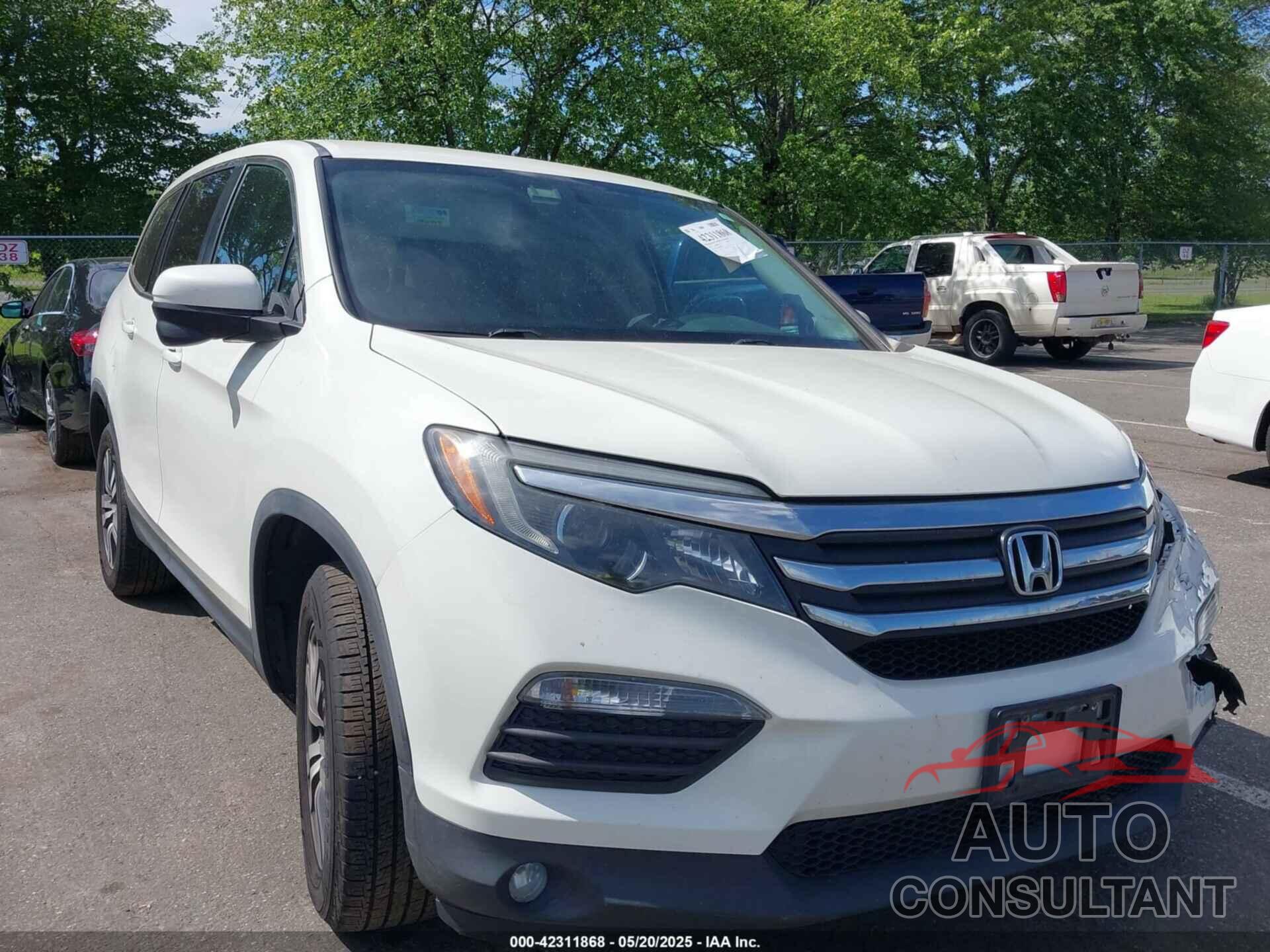 HONDA PILOT 2016 - 5FNYF6H34GB026101