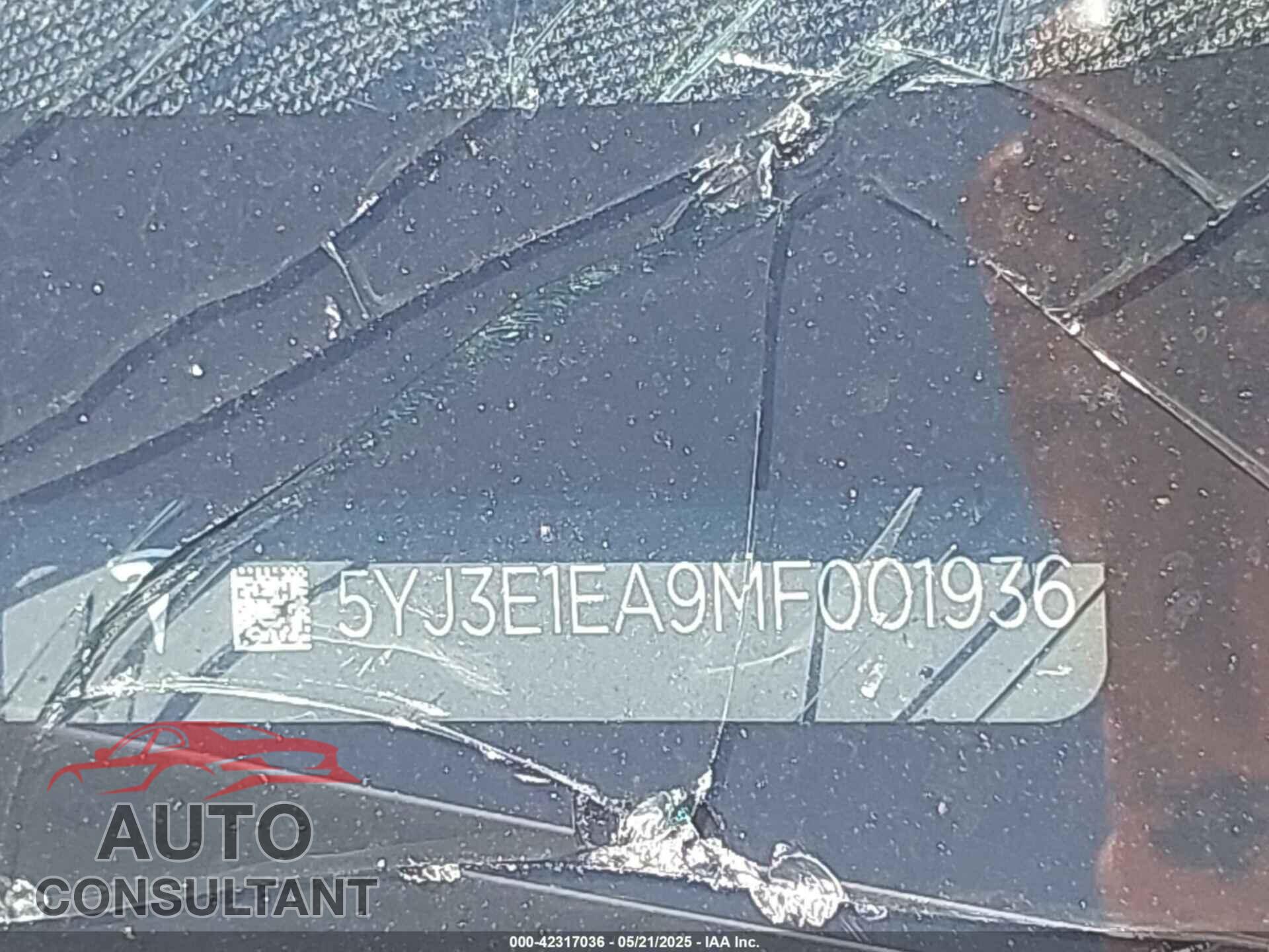TESLA MODEL 3 2021 - 5YJ3E1EA9MF001936