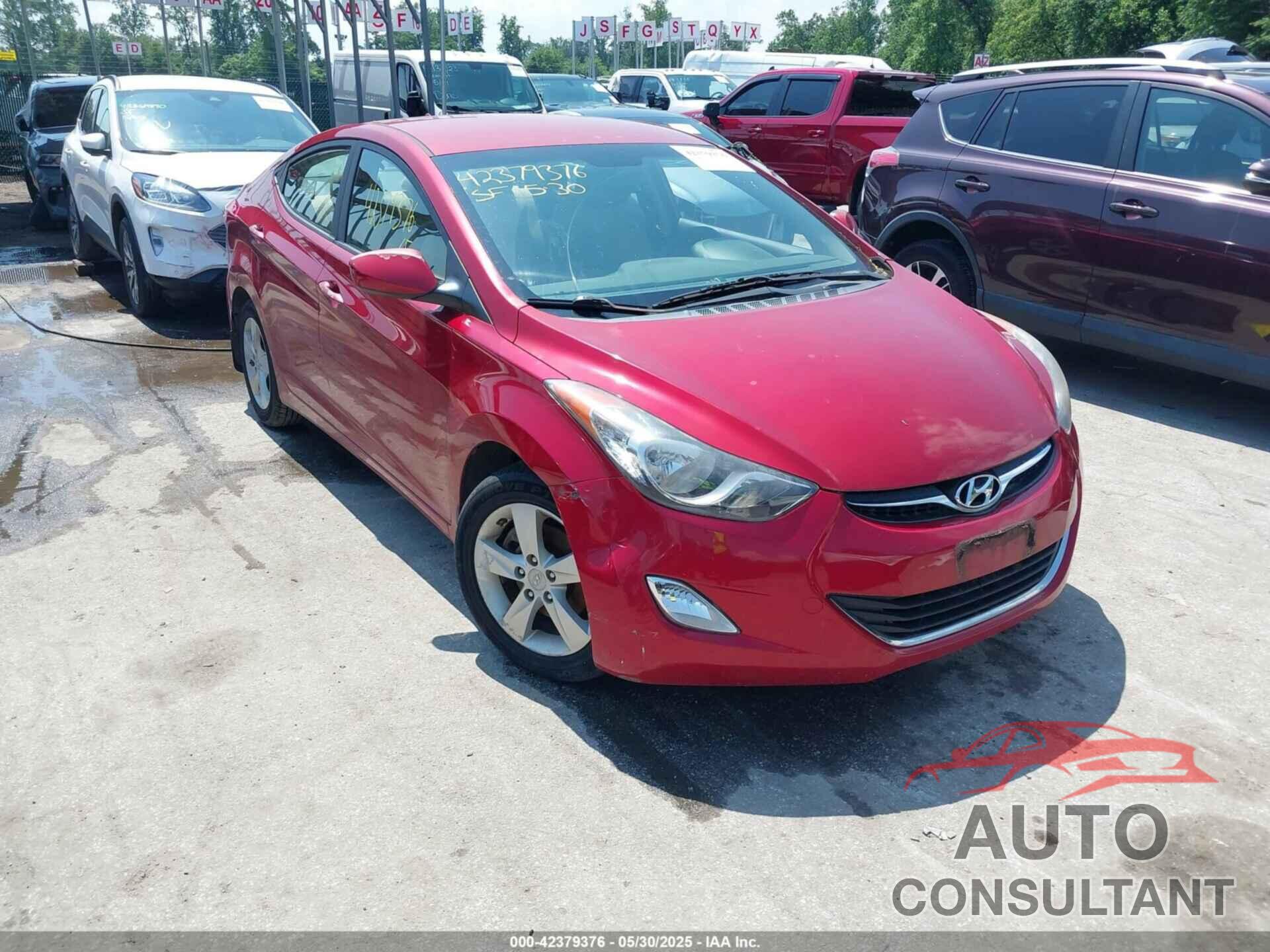 HYUNDAI ELANTRA 2012 - KMHDH4AE5CU333413