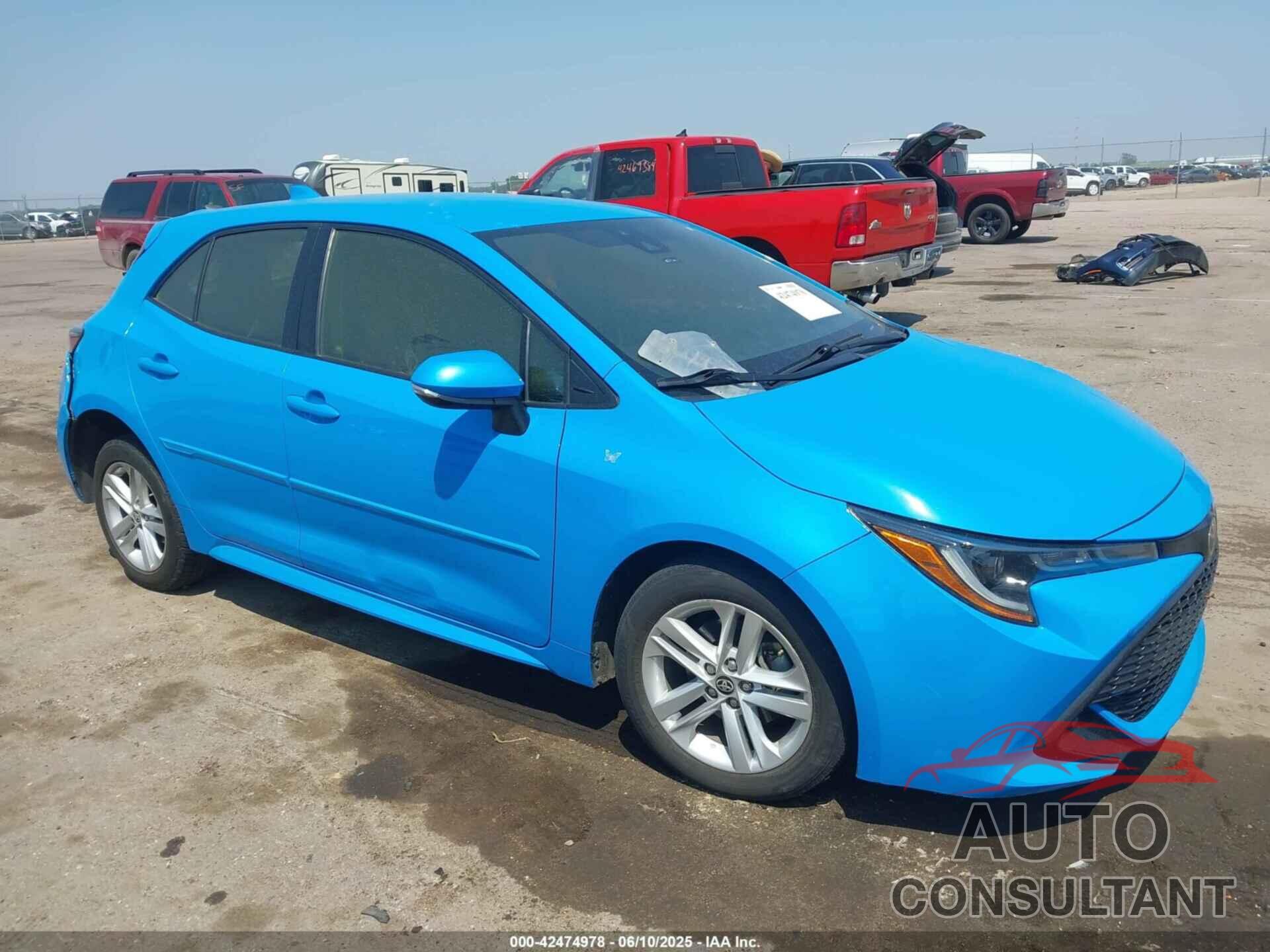 TOYOTA COROLLA 2019 - JTNK4RBE0K3003049