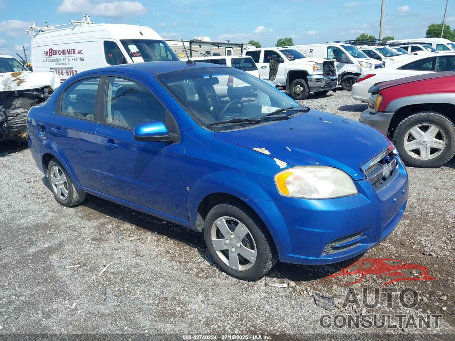 CHEVROLET AVEO 2009 - KL1TD56E59B337225