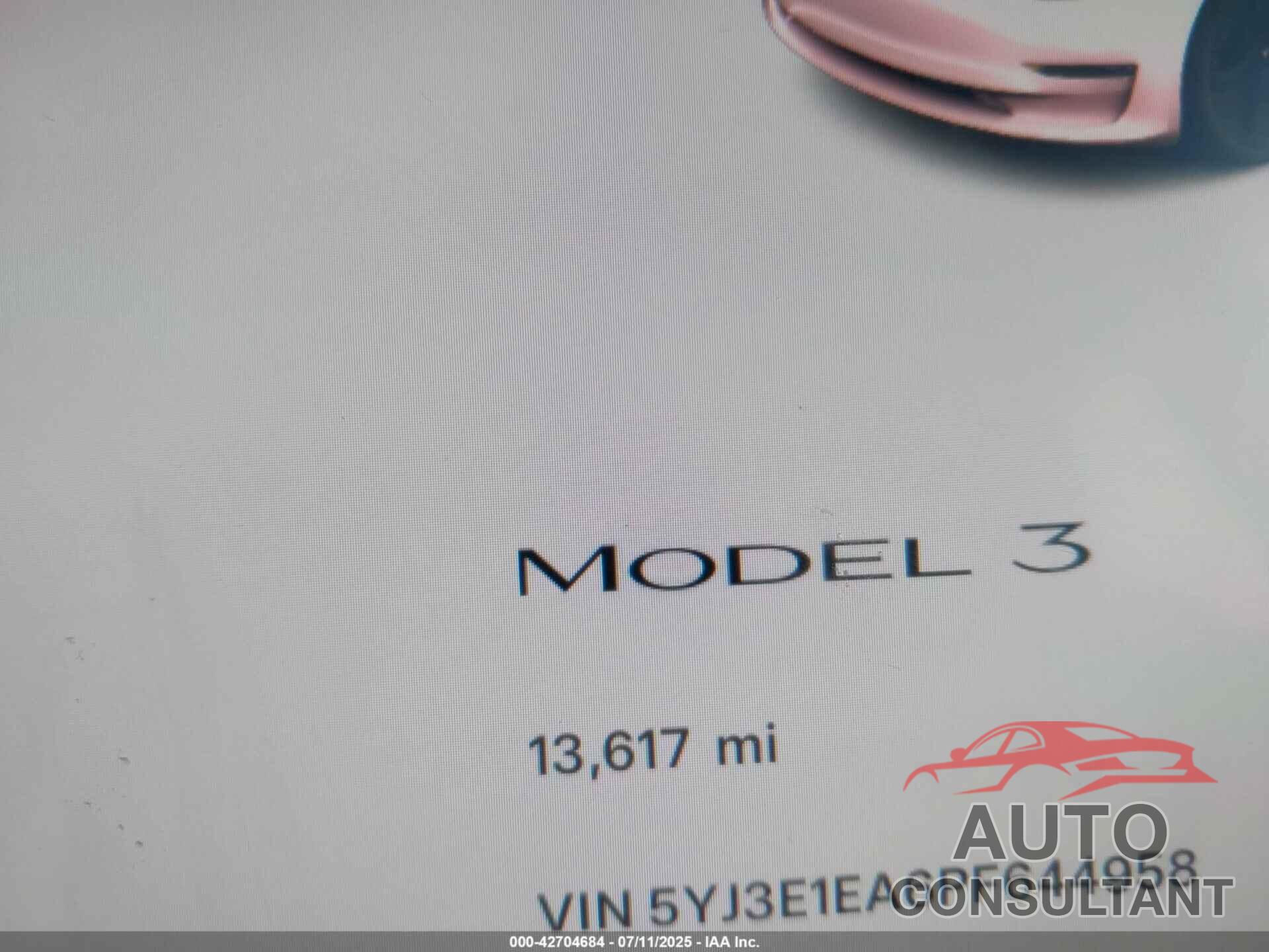 TESLA MODEL 3 2023 - 5YJ3E1EA6PF644958