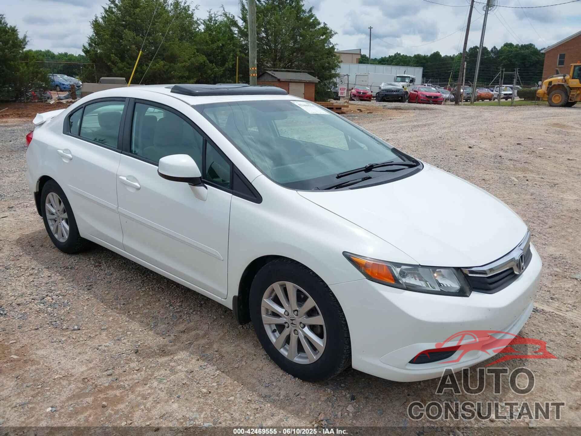 HONDA CIVIC 2012 - 19XFB2F90CE011789