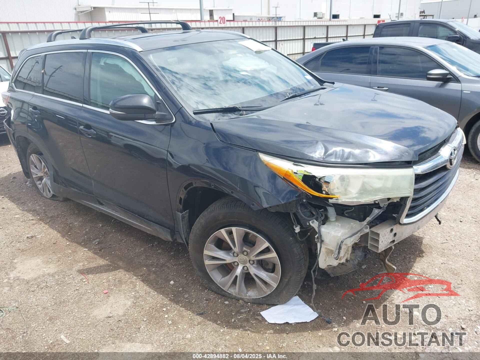 TOYOTA HIGHLANDER 2015 - 5TDKKRFH2FS050649