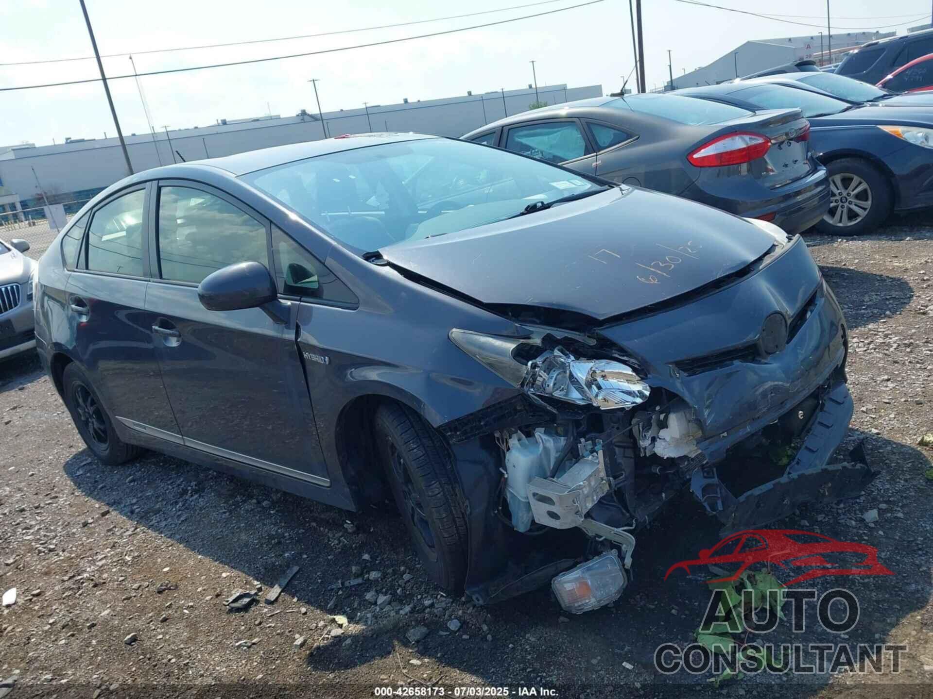 TOYOTA PRIUS 2012 - JTDKN3DU3C1536996