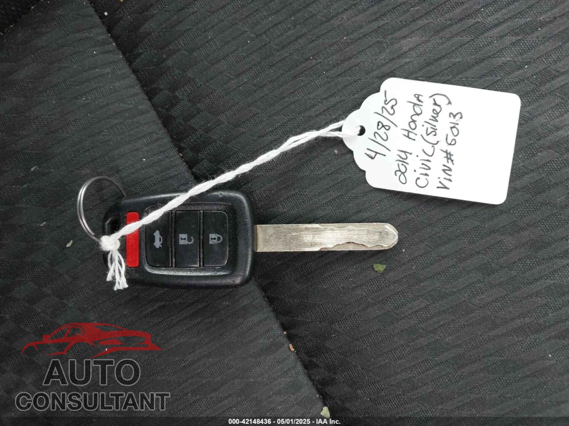 HONDA CIVIC 2014 - 19XFB2F58EE255013
