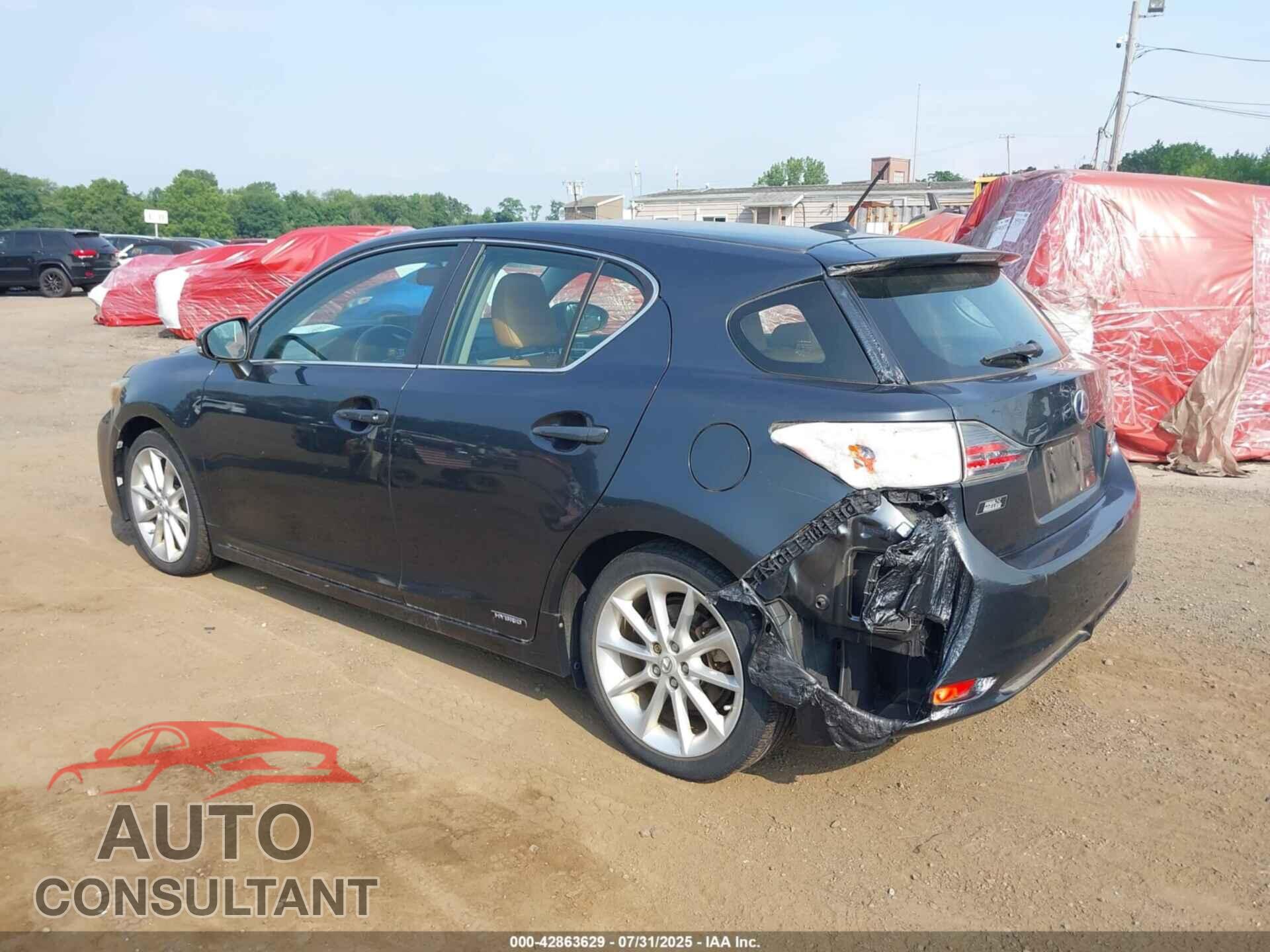 LEXUS CT 200H 2011 - JTHKD5BH0B2039237