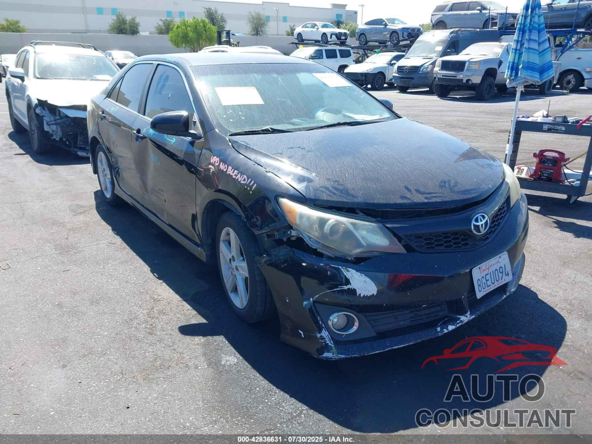 TOYOTA CAMRY 2012 - 4T1BF1FKXCU034980