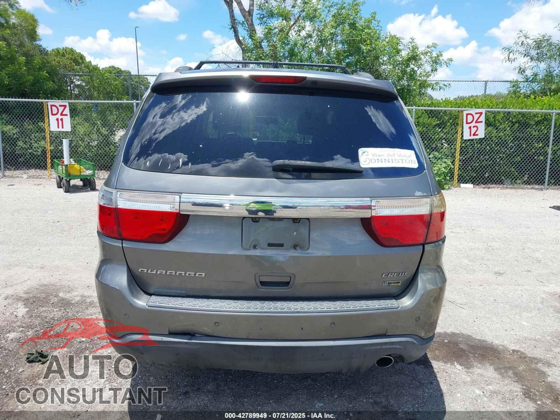 DODGE DURANGO 2012 - 1C4RDHDG7CC152720