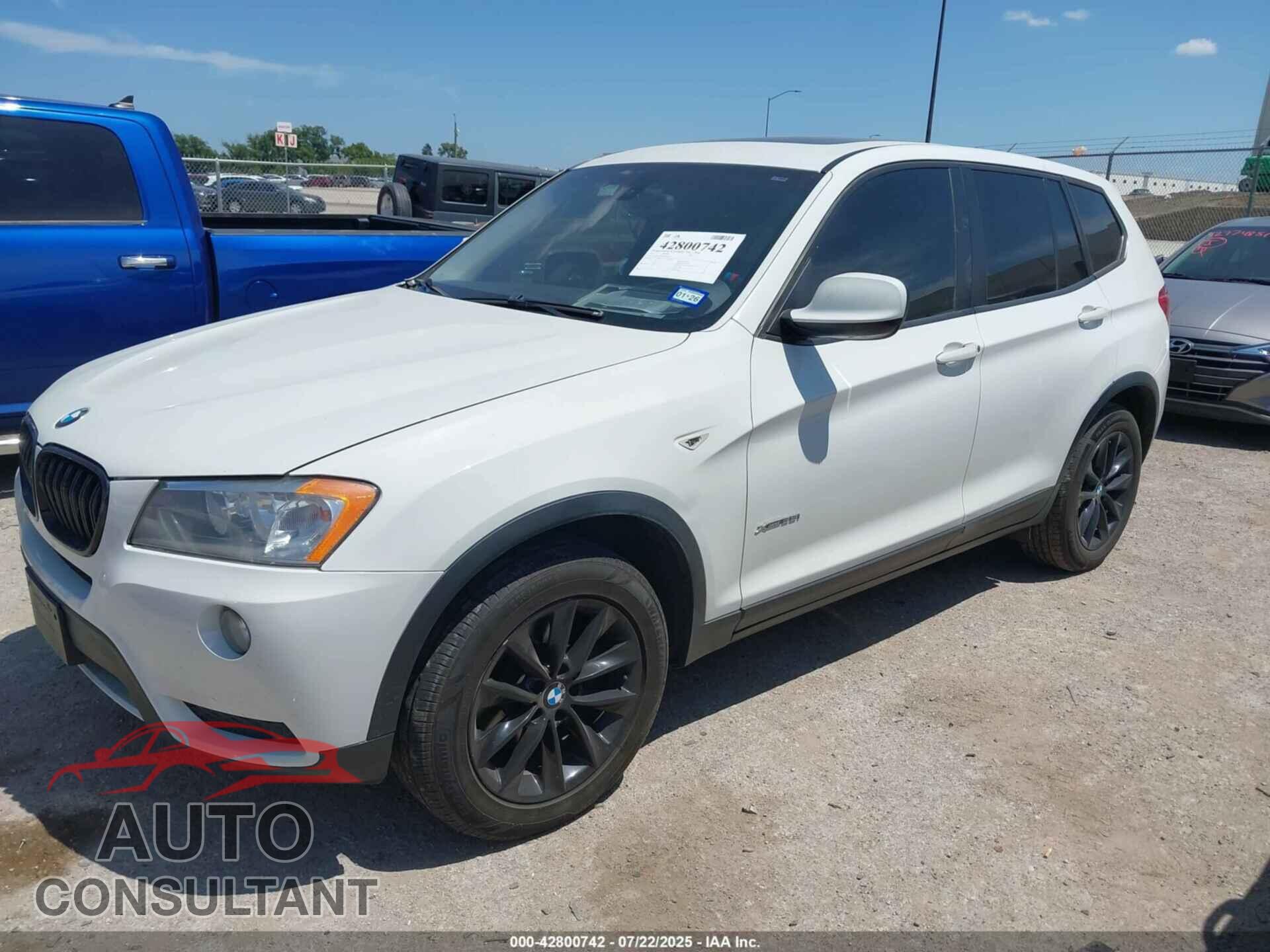 BMW X3 2013 - 5UXWX9C59D0D01181