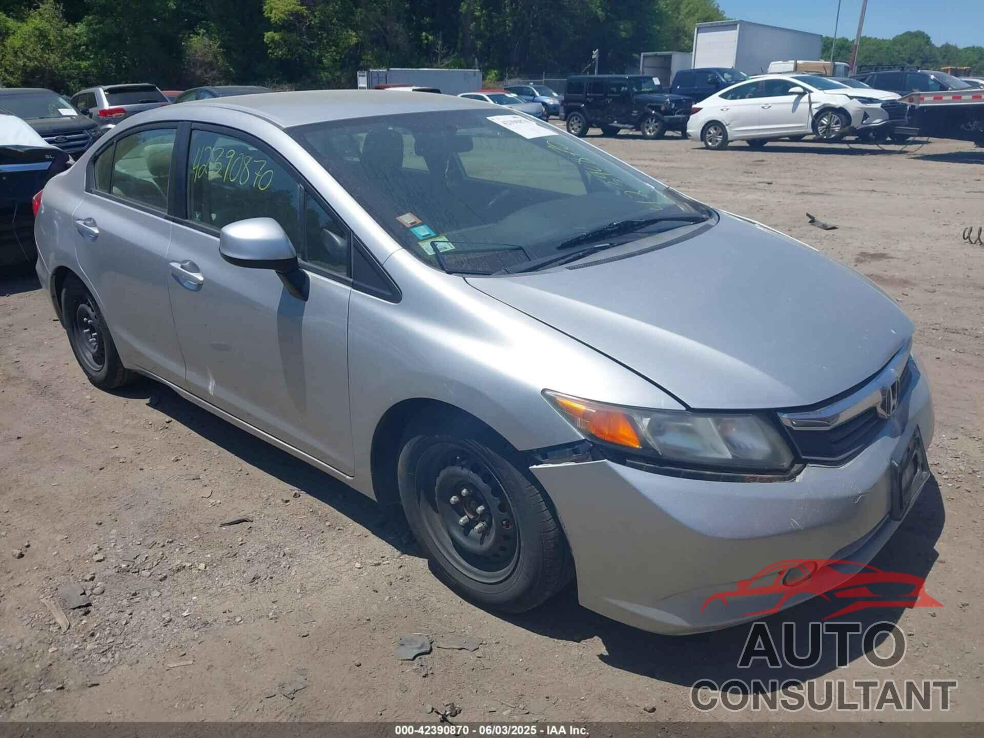 HONDA CIVIC 2012 - 19XFB2F56CE368357
