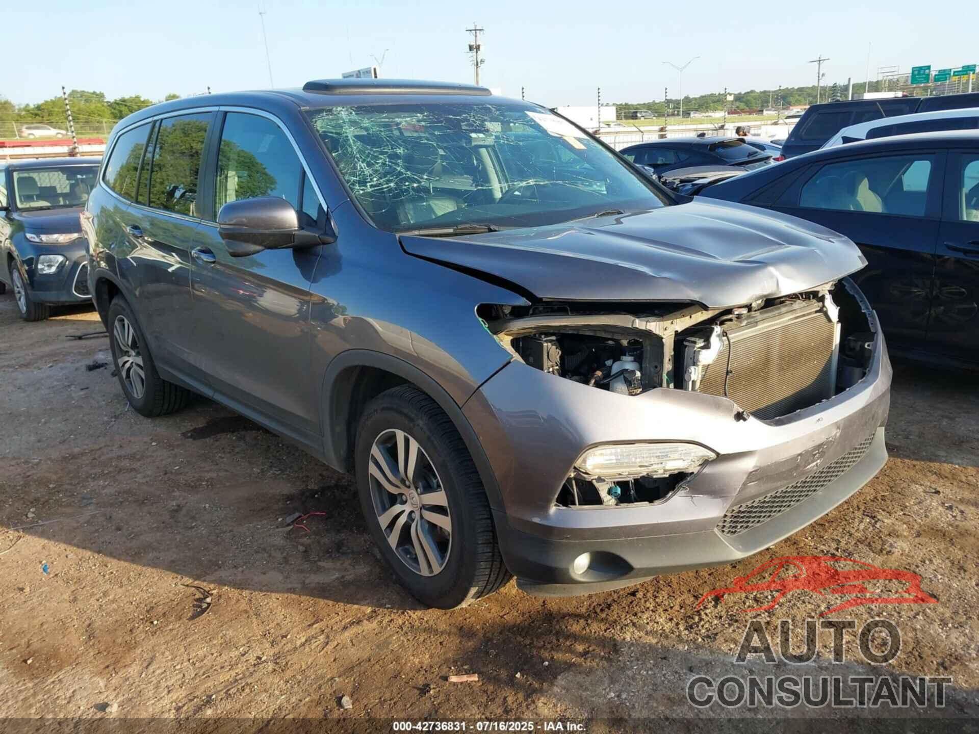 HONDA PILOT 2016 - 5FNYF6H60GB045044