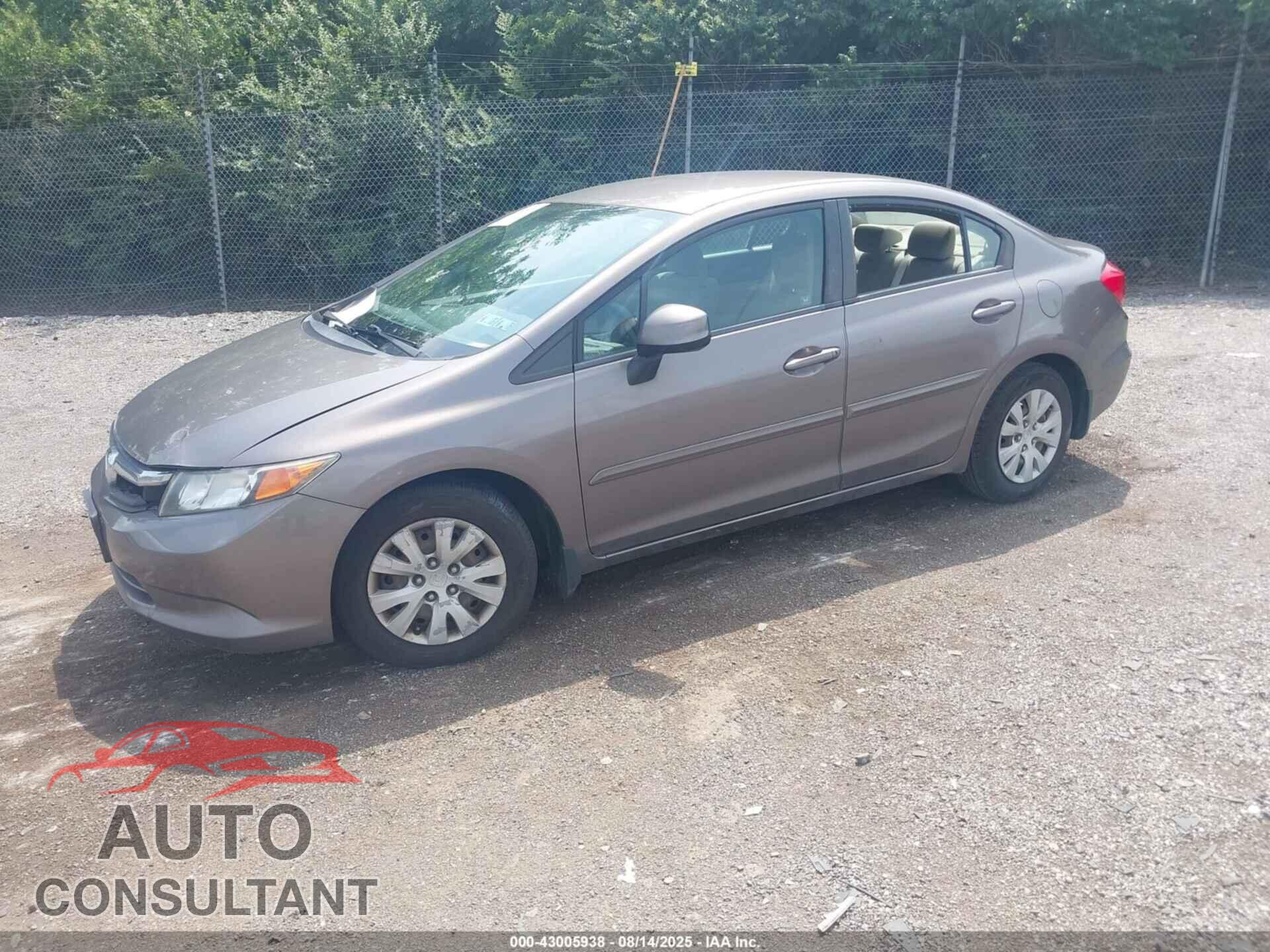 HONDA CIVIC 2012 - JHMFB2F57CS003231