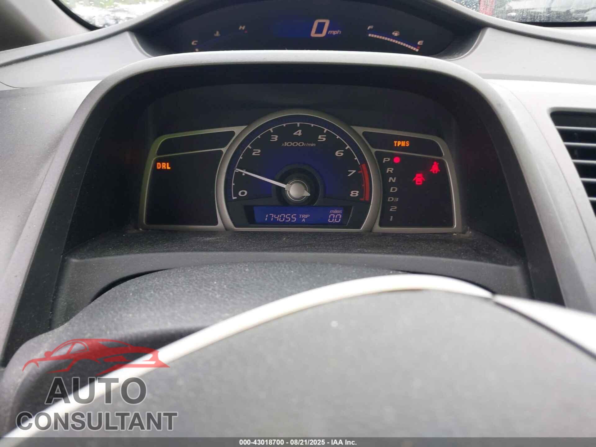 HONDA CIVIC 2009 - 2HGFA16539H314848
