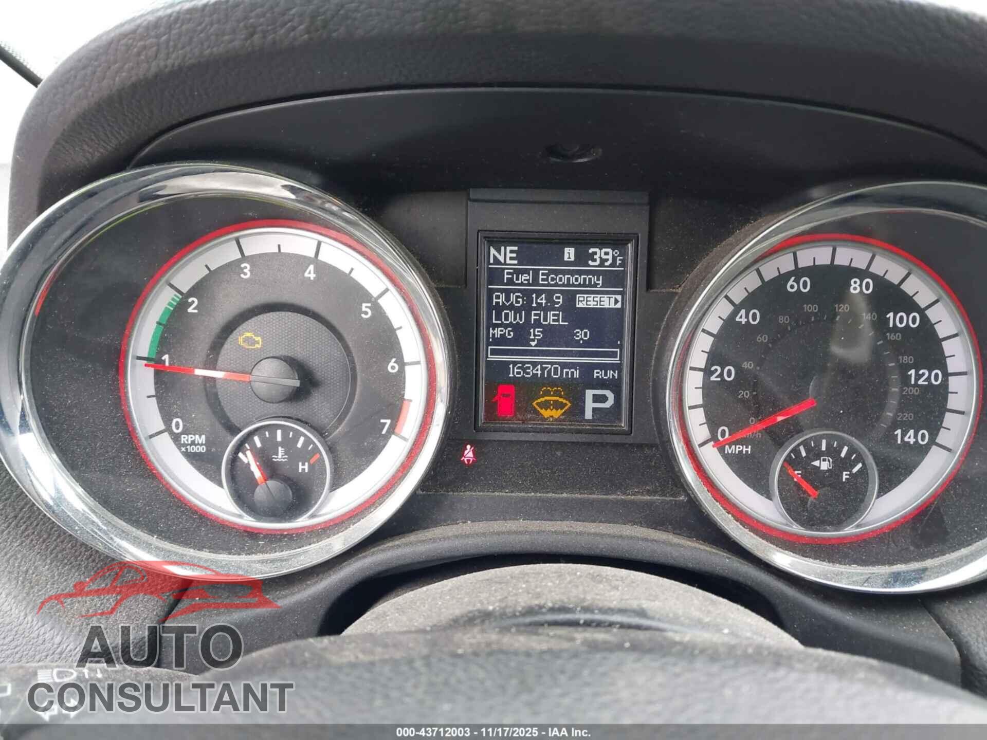 DODGE DURANGO 2011 - 1D4RE4GG2BC599006
