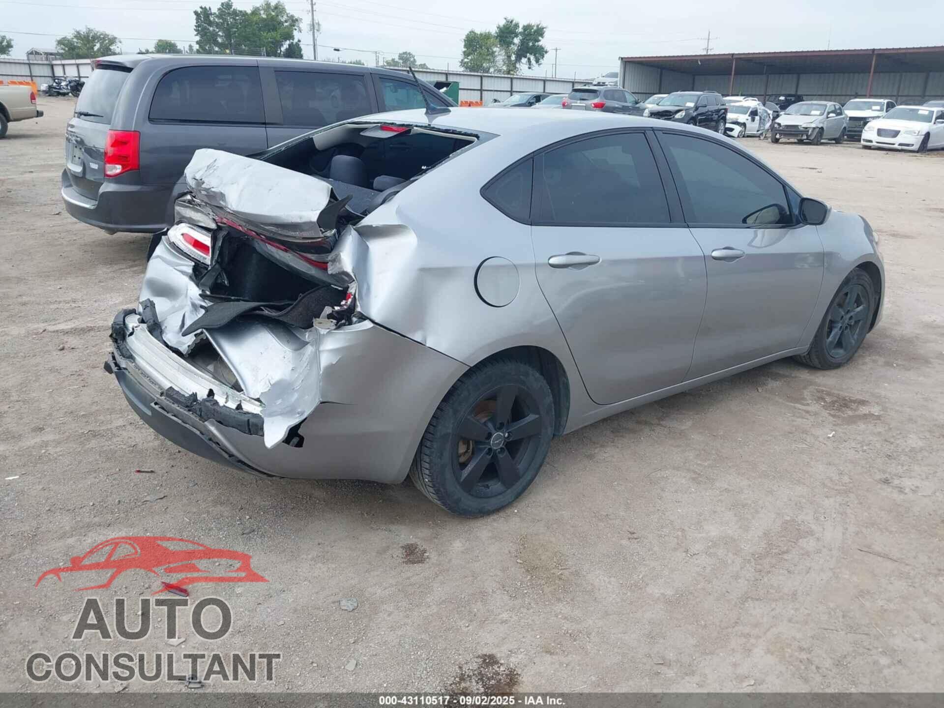 DODGE DART 2015 - 1C3CDFBB5FD420782