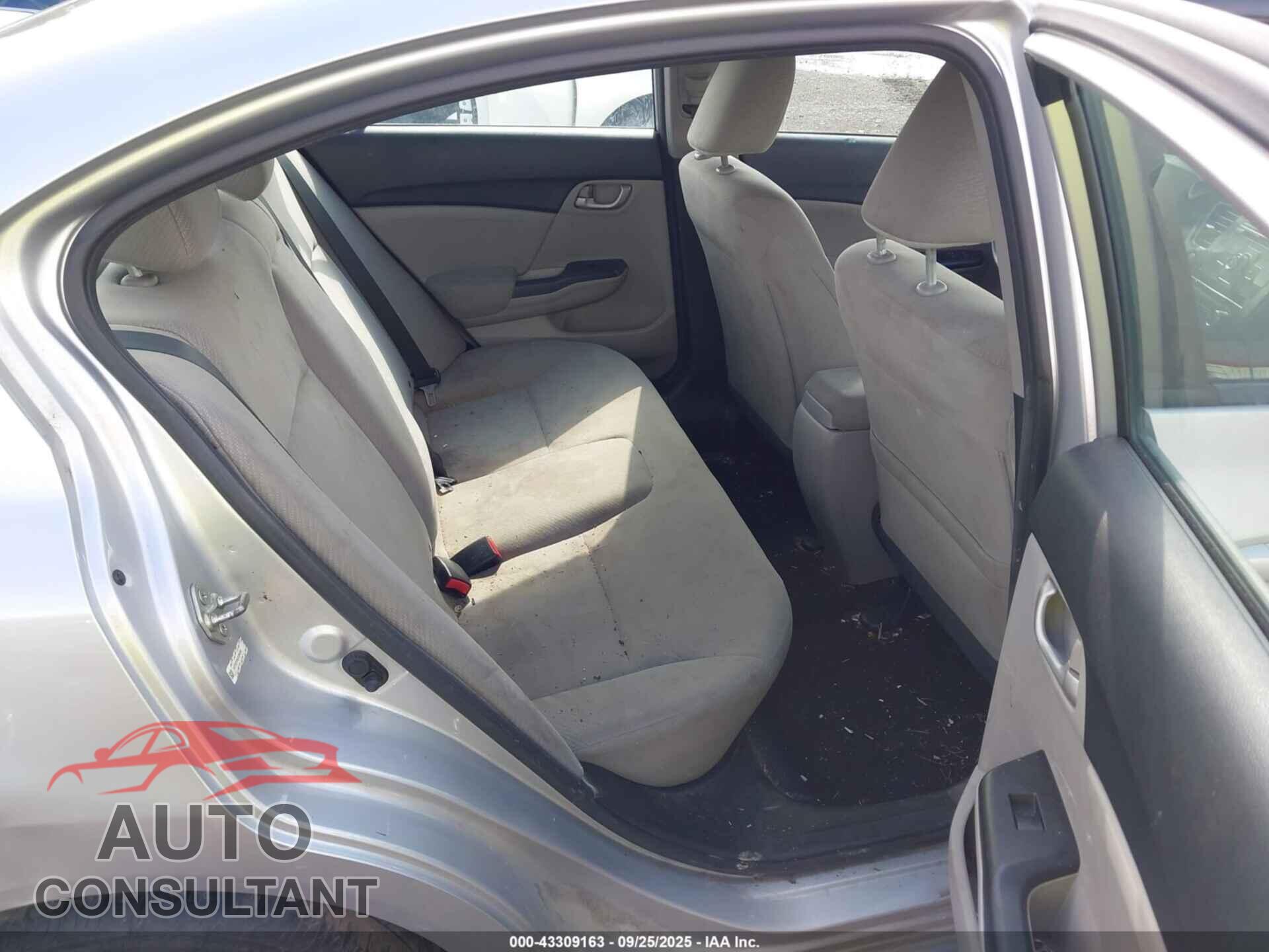 HONDA CIVIC 2013 - 19XFB2F59DE096288