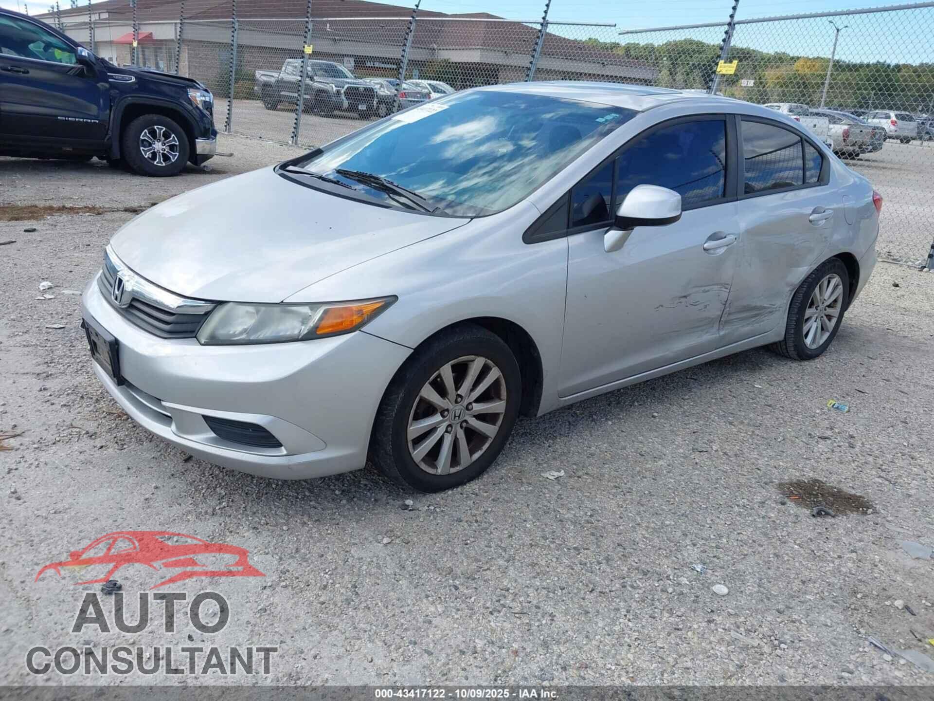 HONDA CIVIC 2012 - 19XFB2F87CE001929