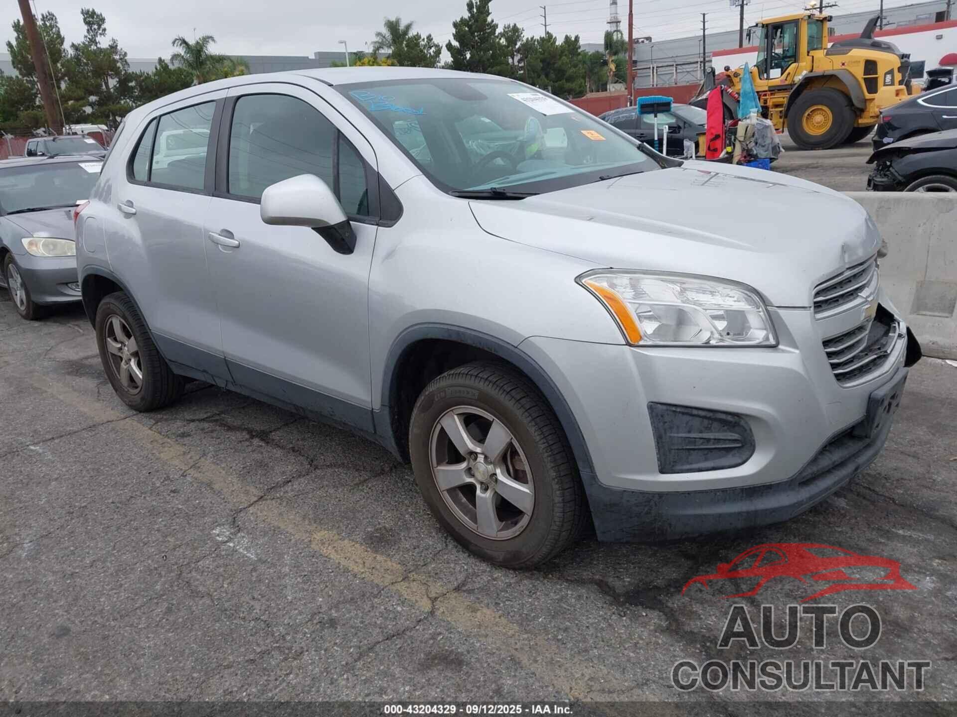 CHEVROLET TRAX 2015 - KL7CJPSB8FB181098