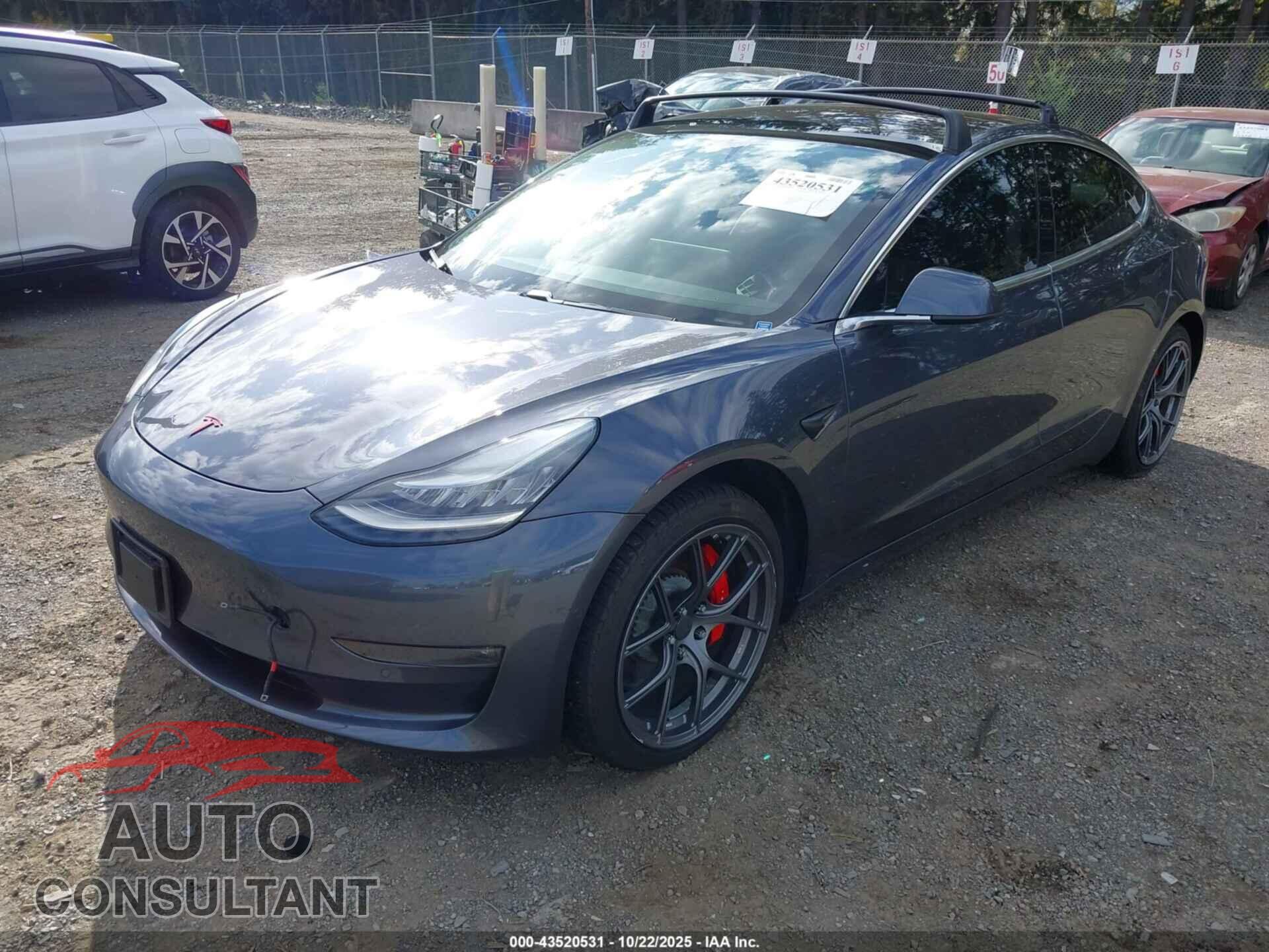 TESLA MODEL 3 2019 - 5YJ3E1EB4KF434635