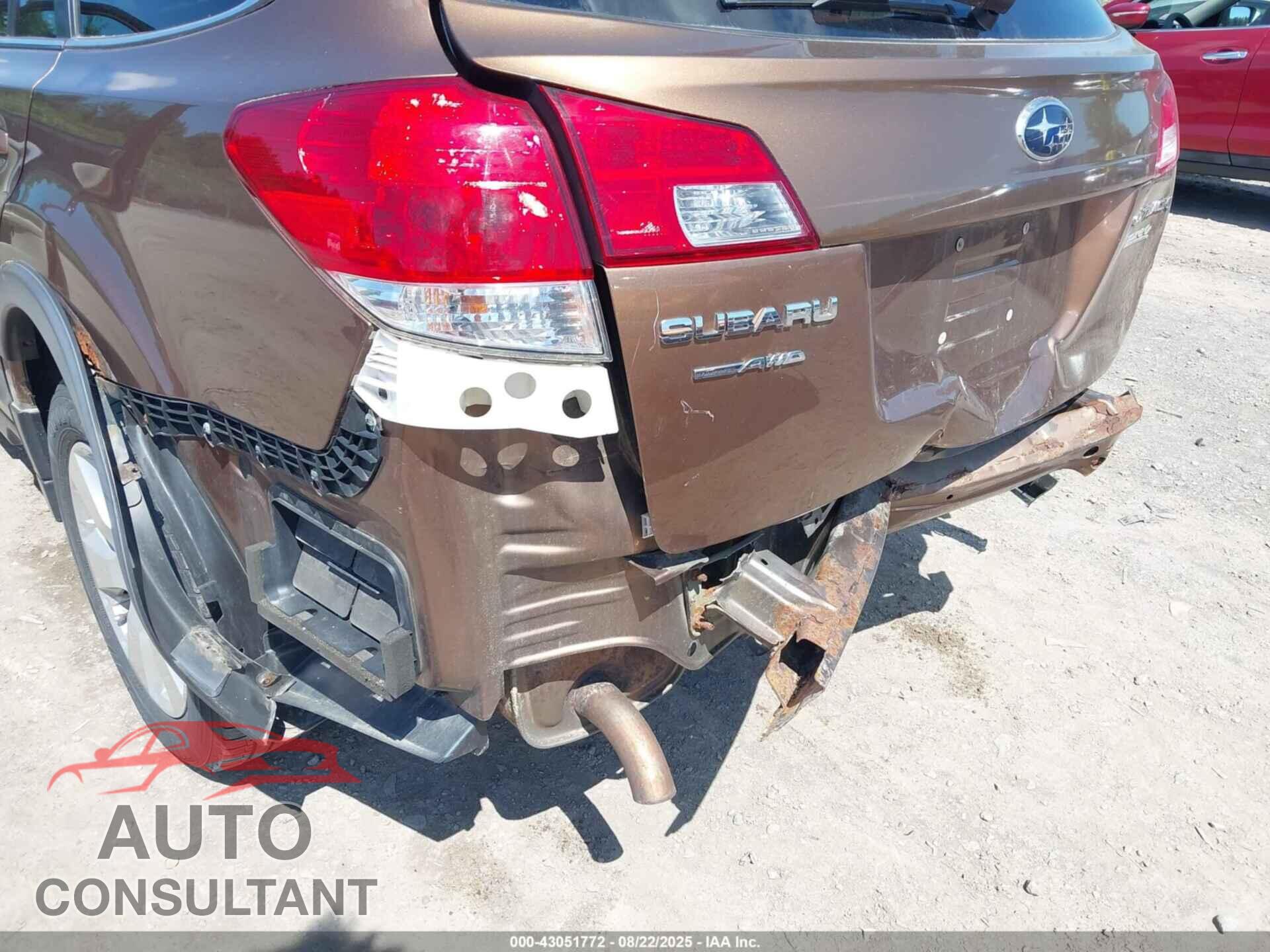SUBARU OUTBACK 2012 - 4S4BRBCC5C3205313