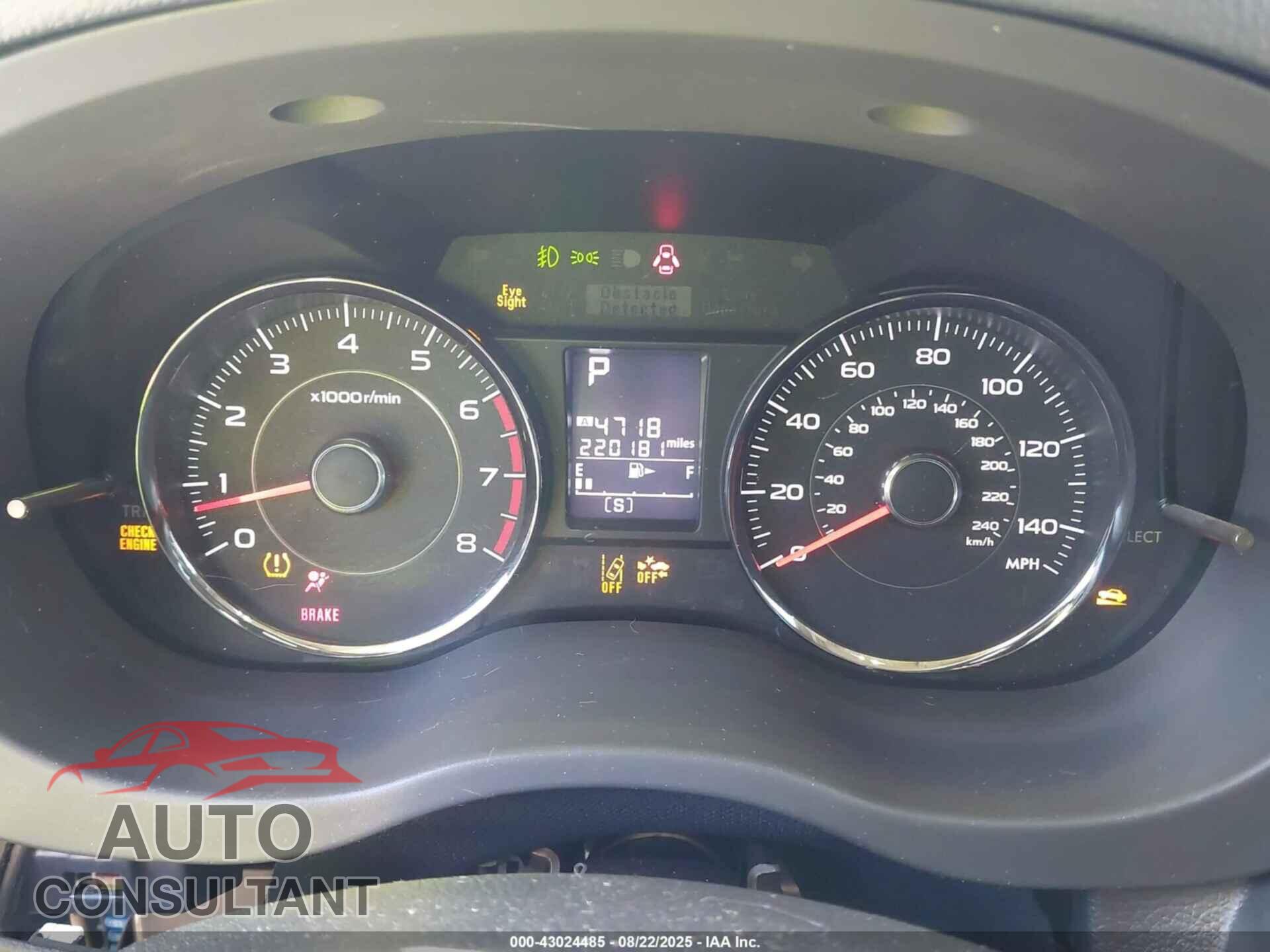 SUBARU FORESTER 2015 - JF2SJGWC0FH473070
