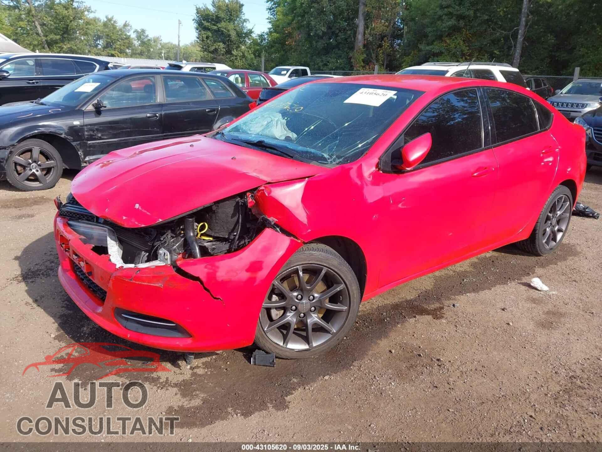 DODGE DART 2016 - 1C3CDFAA4GD652977