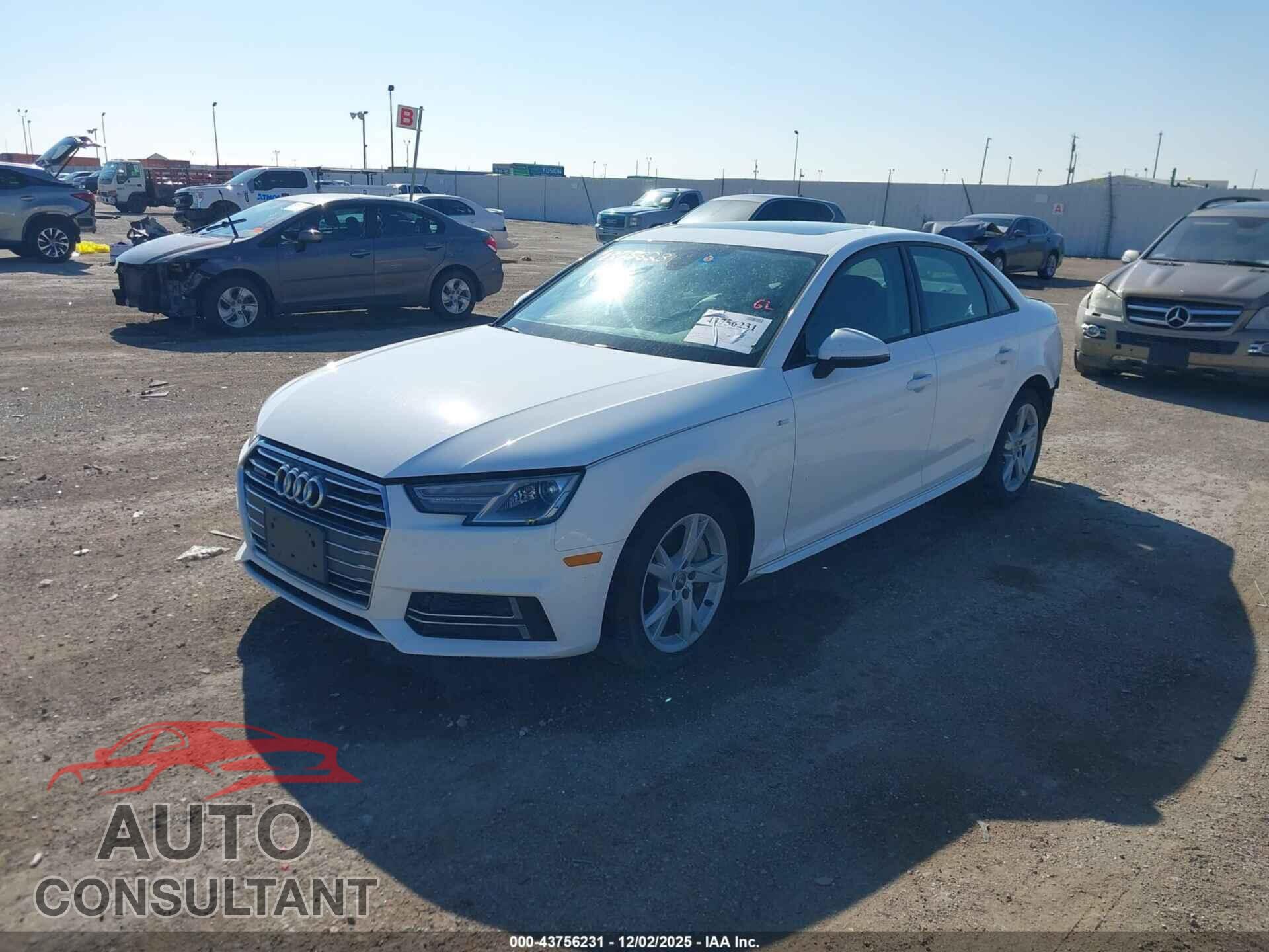 AUDI A4 2018 - WAUDNAF40JA169852