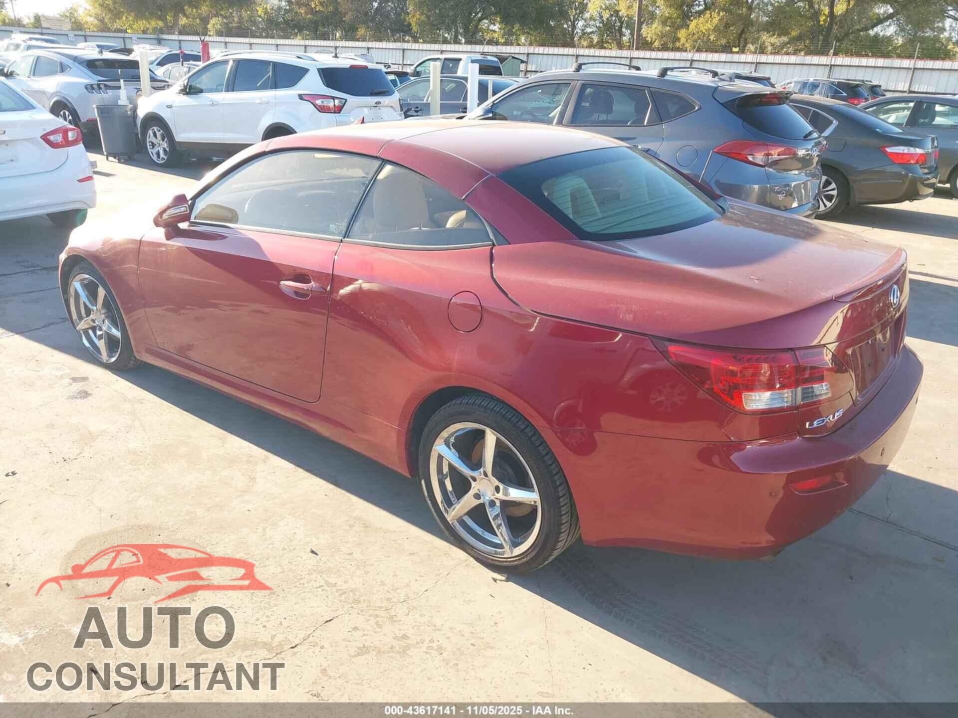 LEXUS IS 250C 2010 - JTHFF2C28A2512370